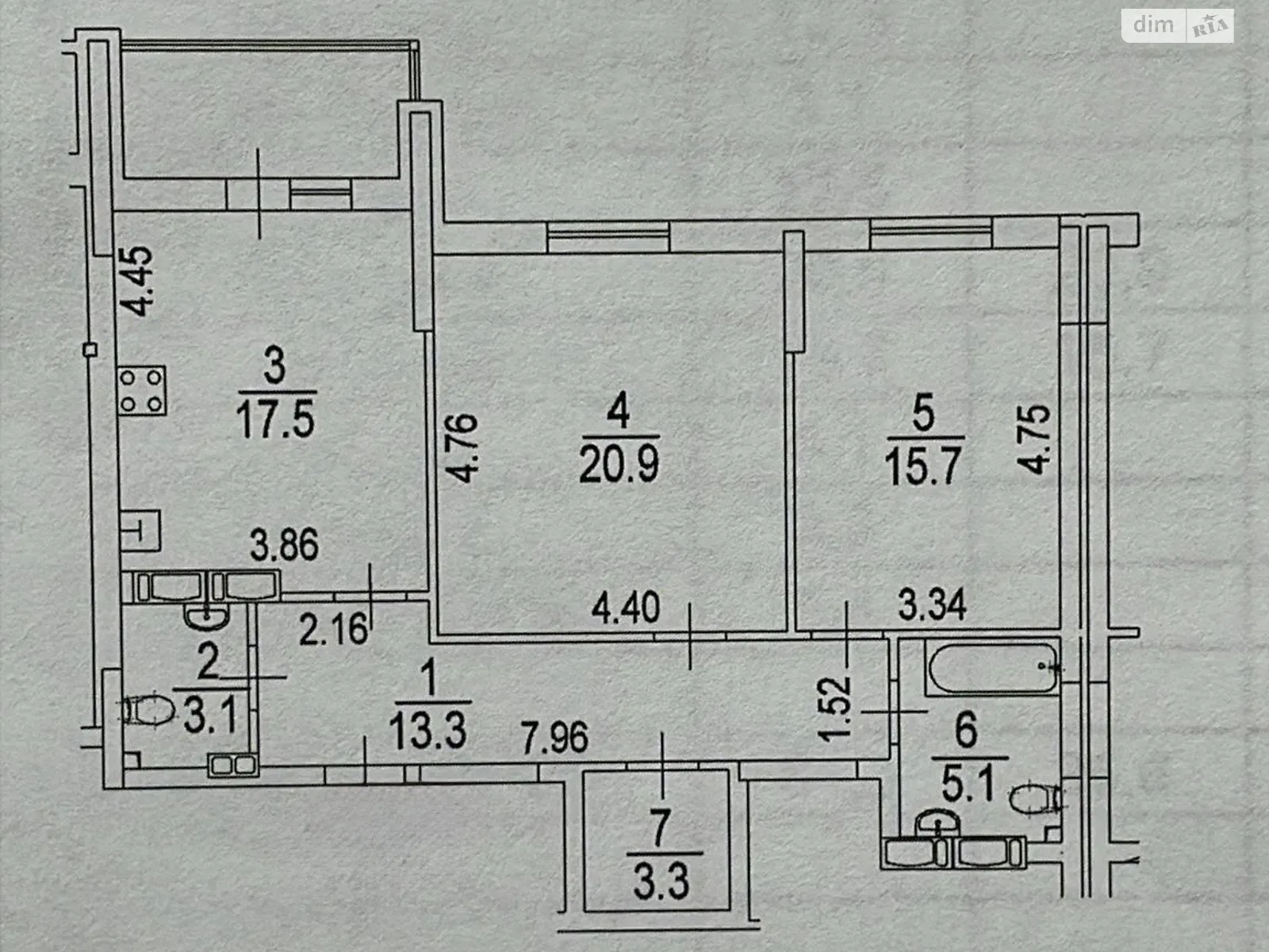 Продается 2-комнатная квартира 84.3 кв. м в Киеве, ул. Никольско-Слободская, 10 - фото 1