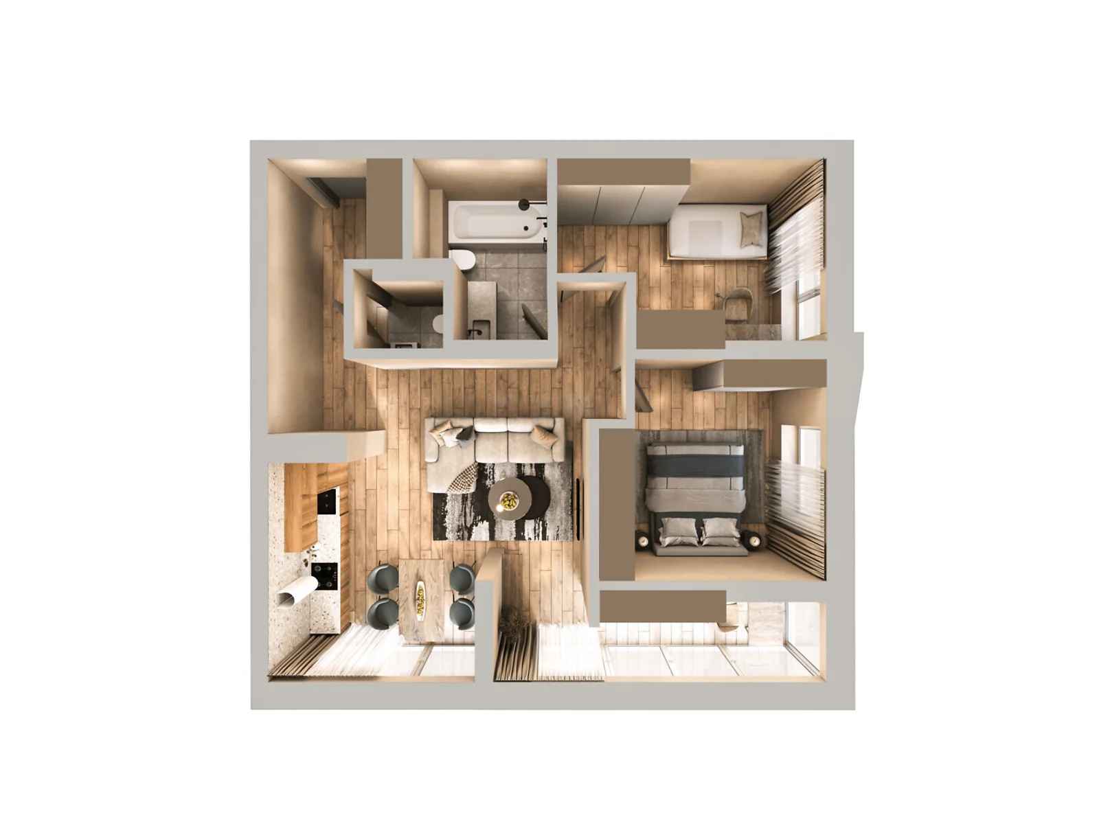 Продается 2-комнатная квартира 60.8 кв. м в Киеве, пер. Лысогорский, 20 - фото 1