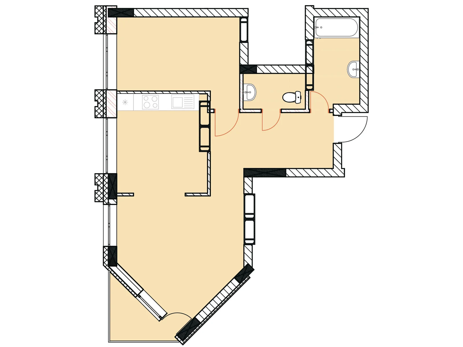 Продается 2-комнатная квартира 59 кв. м в Ирпене, Гостомельское шоссе, 49 - фото 1
