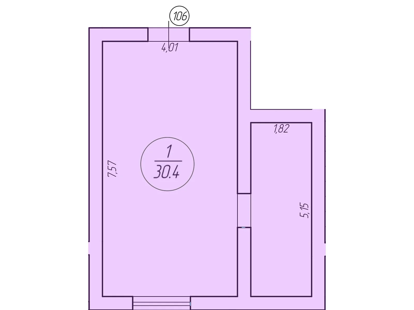 Продается объект сферы услуг 30.4 кв. м в 6-этажном здании, цена: 31950 $ - фото 1