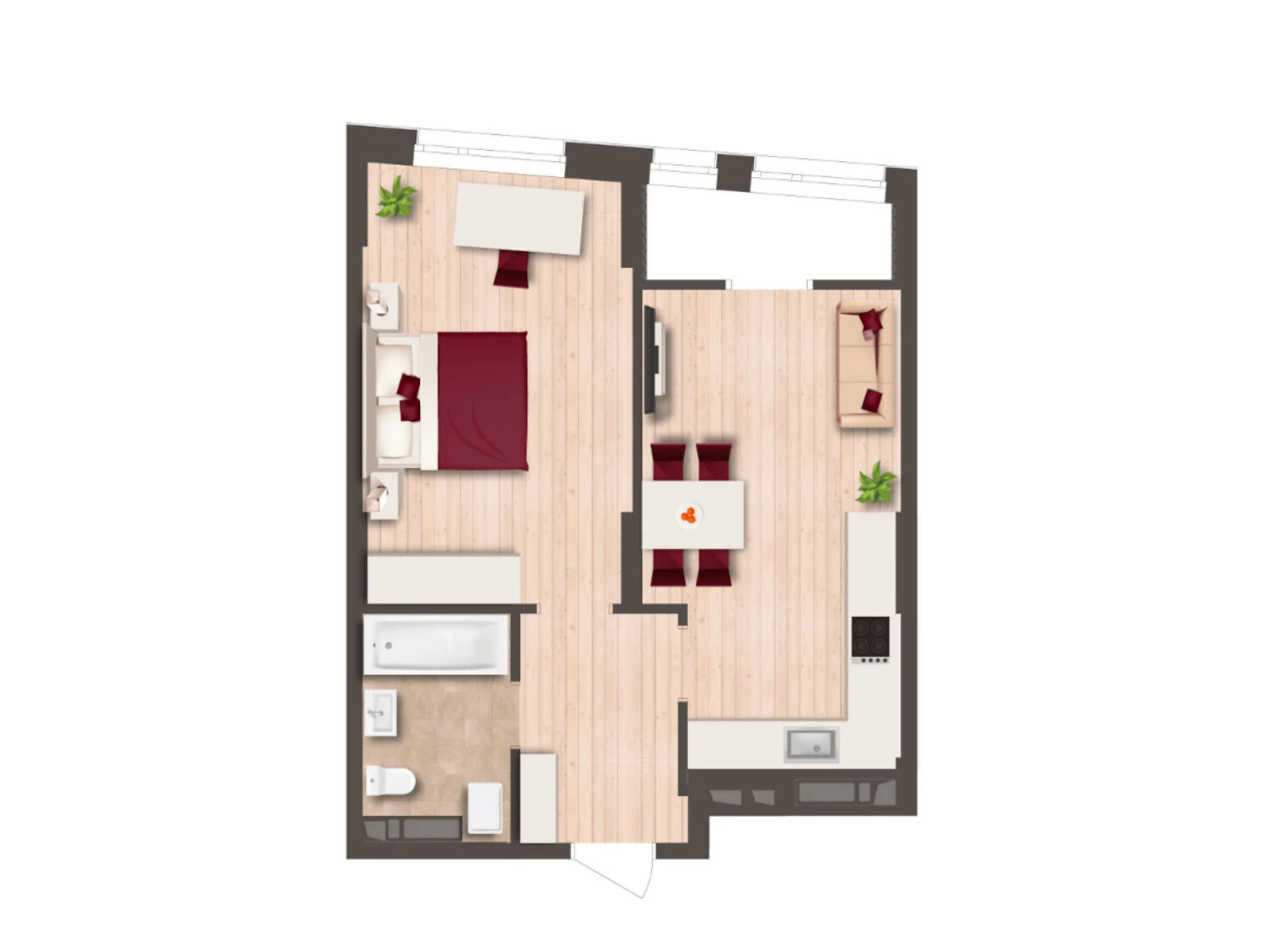 Продається 1-кімнатна квартира 43 кв. м у Києві, Столичне шосе, 1Б - фото 1