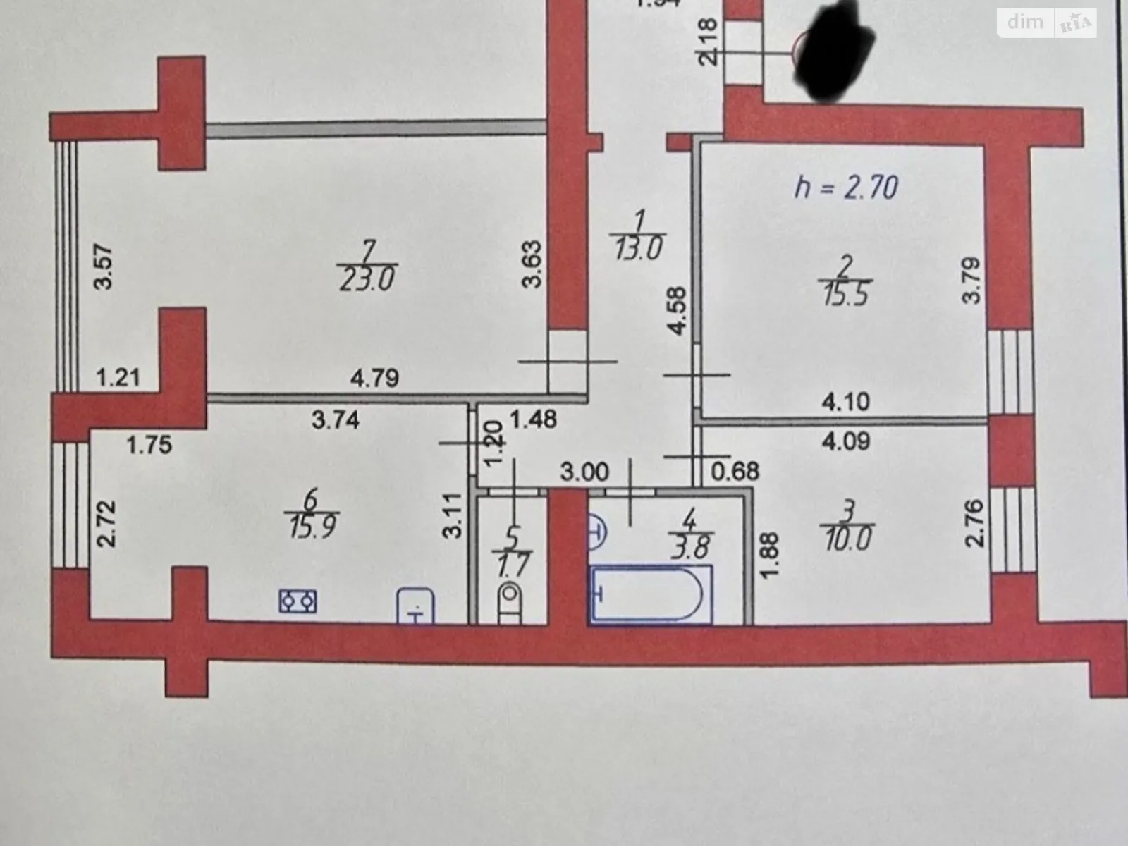 3-комнатная квартира 82.9 кв. м в Луцке, цена: 116000 $ - фото 1