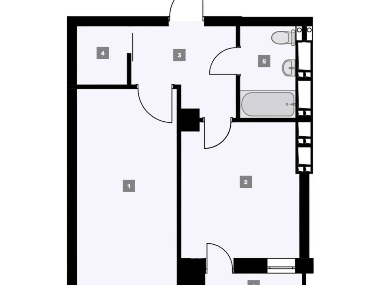 Продается 1-комнатная квартира 39.3 кв. м в Харькове, ул. Сокольницкая, 26 - фото 1