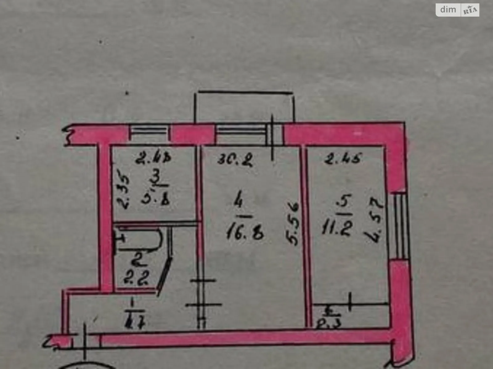Продається 2-кімнатна квартира 43.6 кв. м у Чорноморську, вул. Данченка - фото 1
