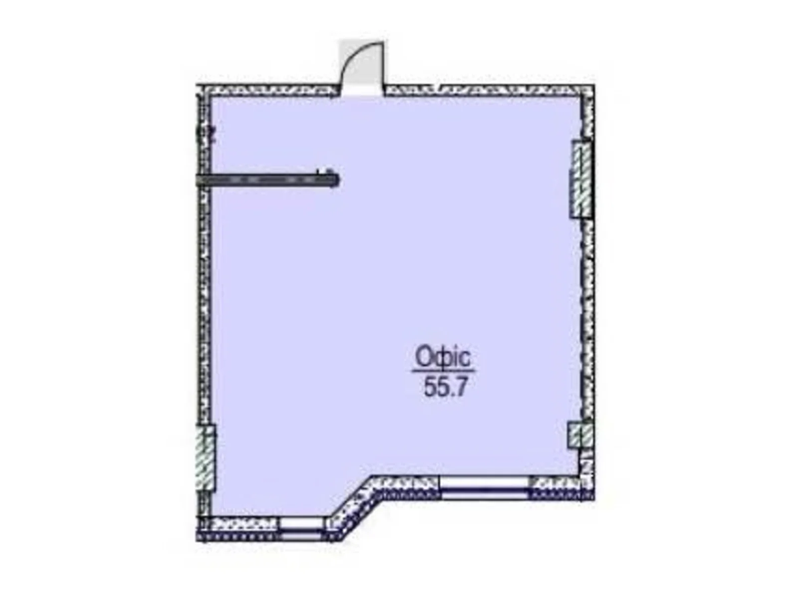Продається офіс 55.7 кв. м в бізнес-центрі, цена: 66840 $ - фото 1
