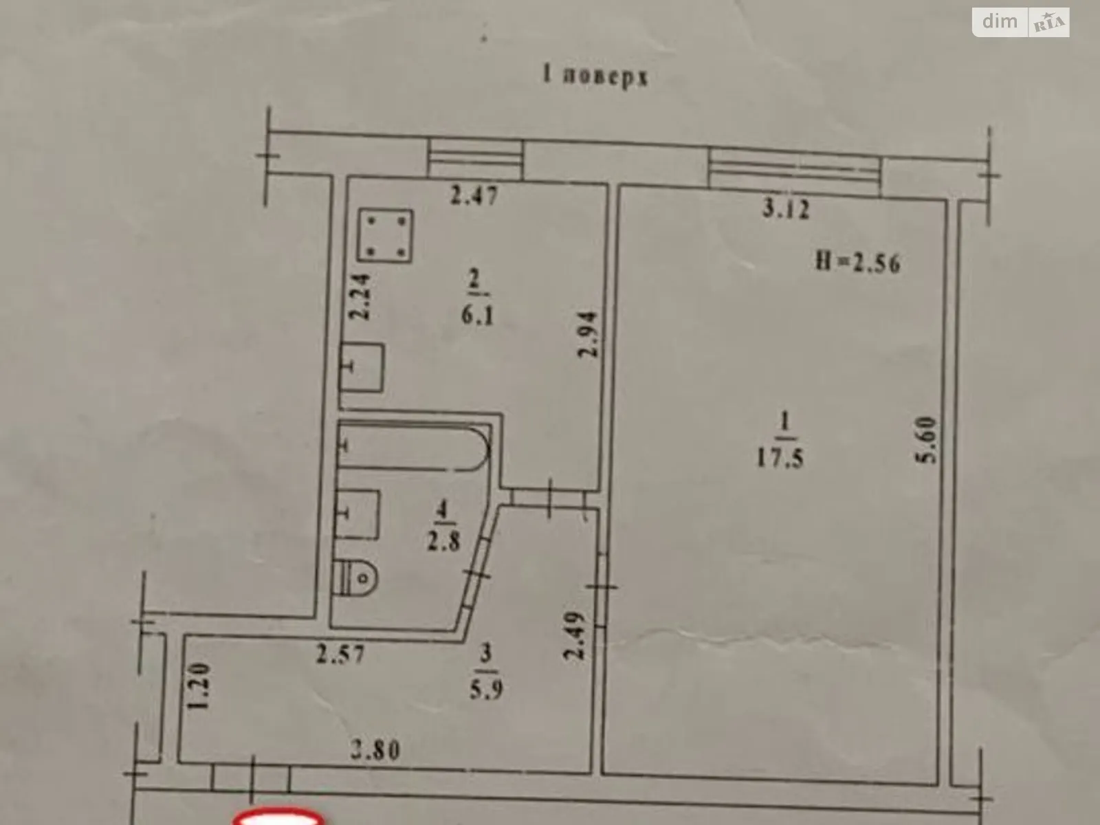 Продается 1-комнатная квартира 32.3 кв. м в Одессе, ул. Космонавтов, 24 - фото 1