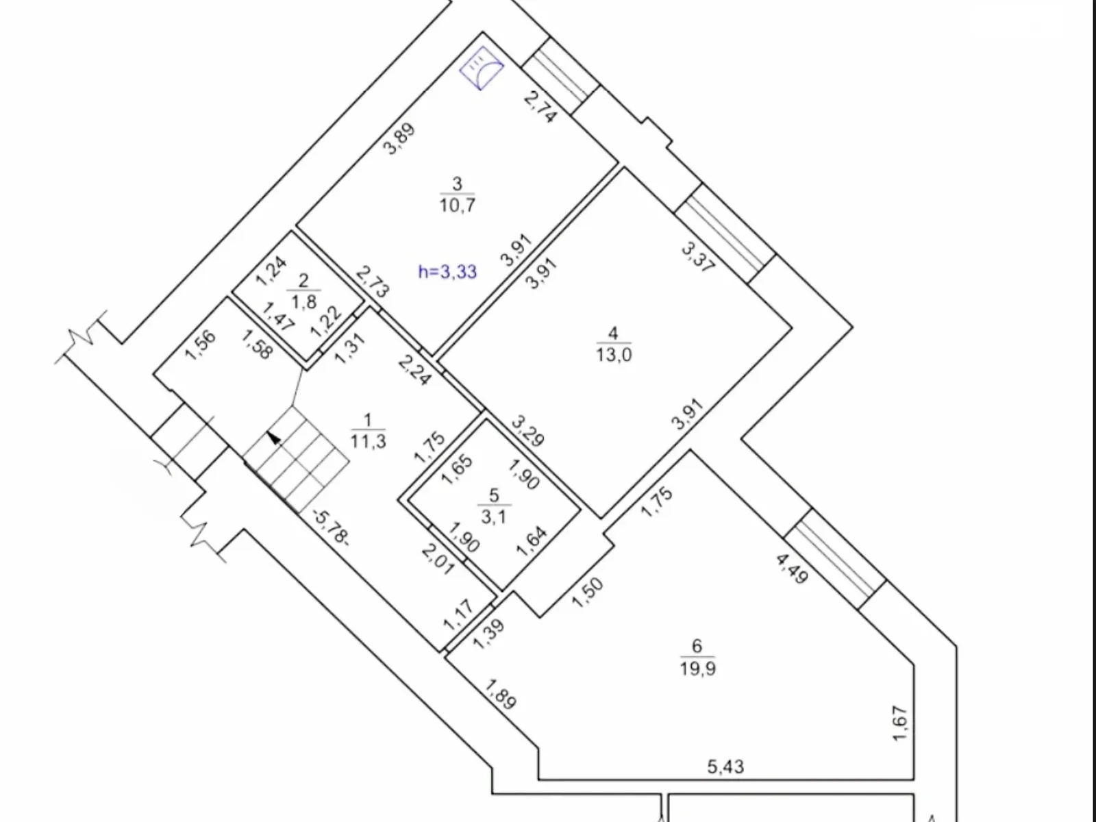 Продается 2-комнатная квартира 59.8 кв. м в Полтаве, ул. Уютная - фото 1