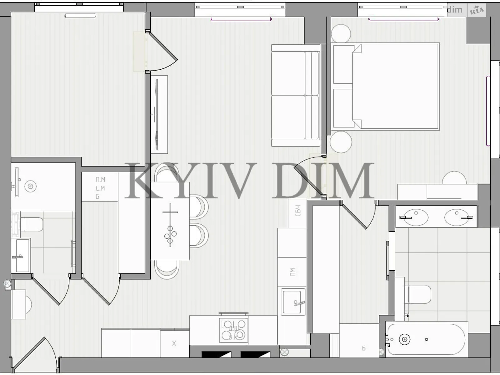 Продается 2-комнатная квартира 65 кв. м в Киеве, ул. Владимирская, 86А - фото 1