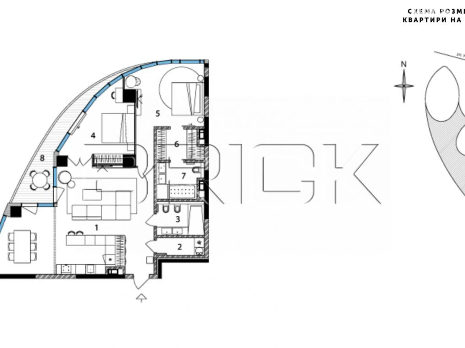 Продается 2-комнатная квартира 114.3 кв. м в Киеве, ул. Иоанна Павла II(Патриса Лумумбы), 12 - фото 1