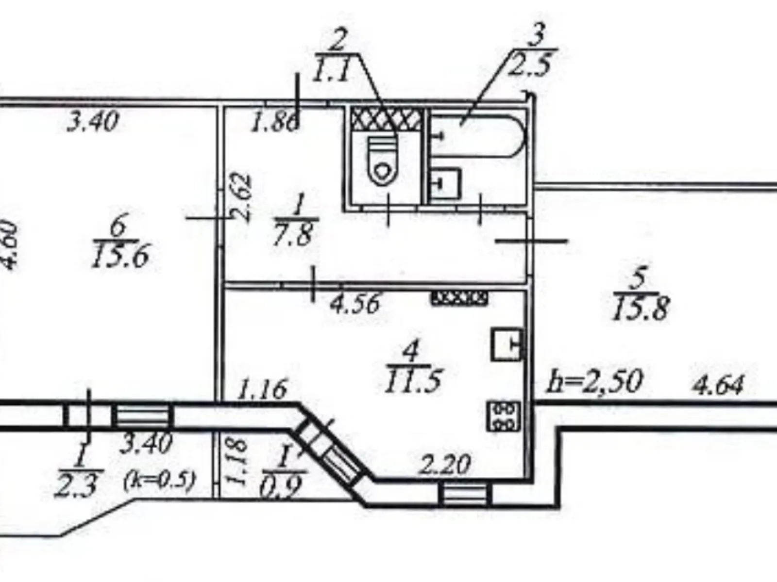 Продается 2-комнатная квартира 61 кв. м в Днепре, просп. Мира - фото 1