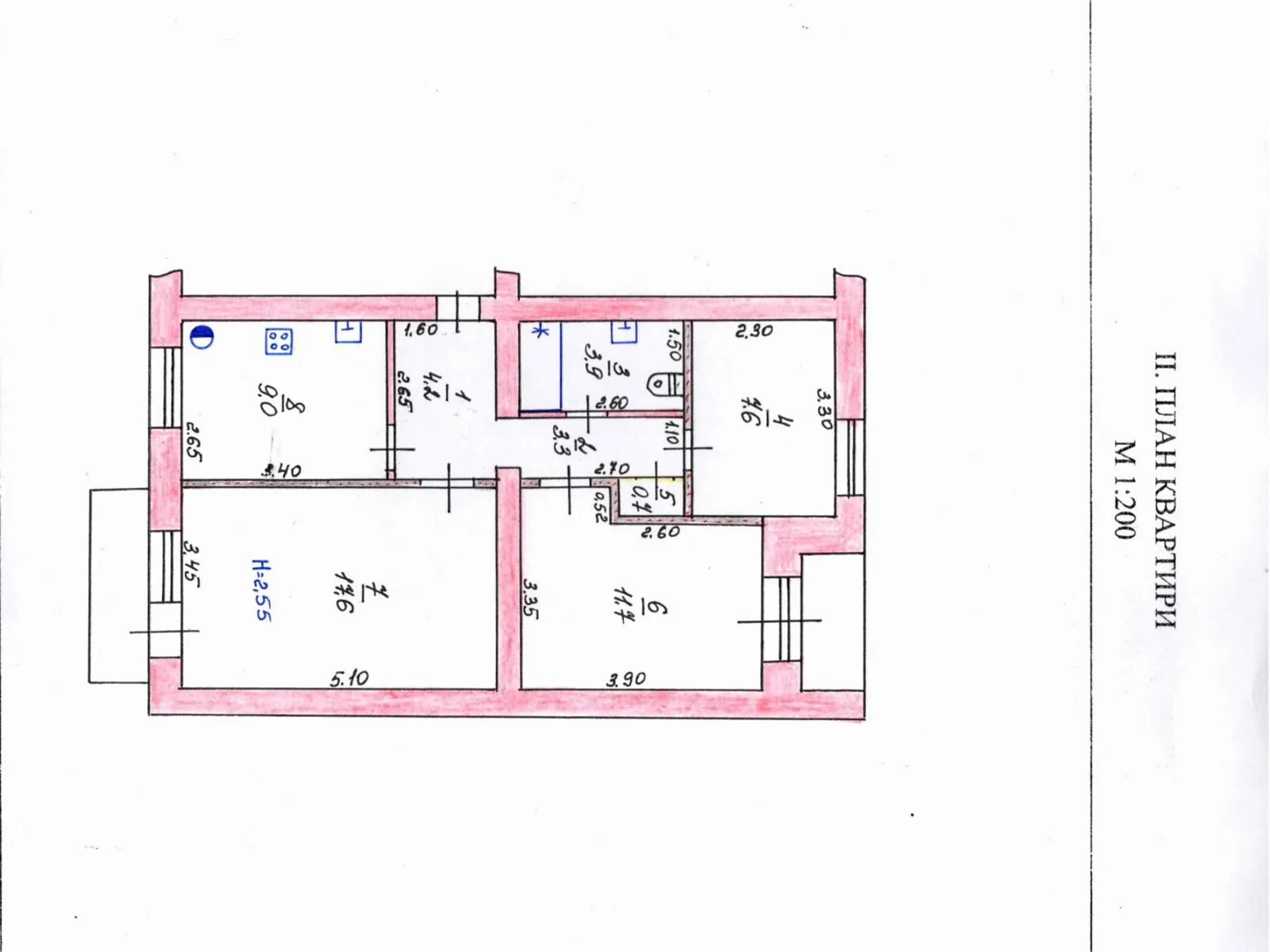 Продается 3-комнатная квартира 60.2 кв. м в Изюме, ул. Рождественская(Маршала Жукова) - фото 1