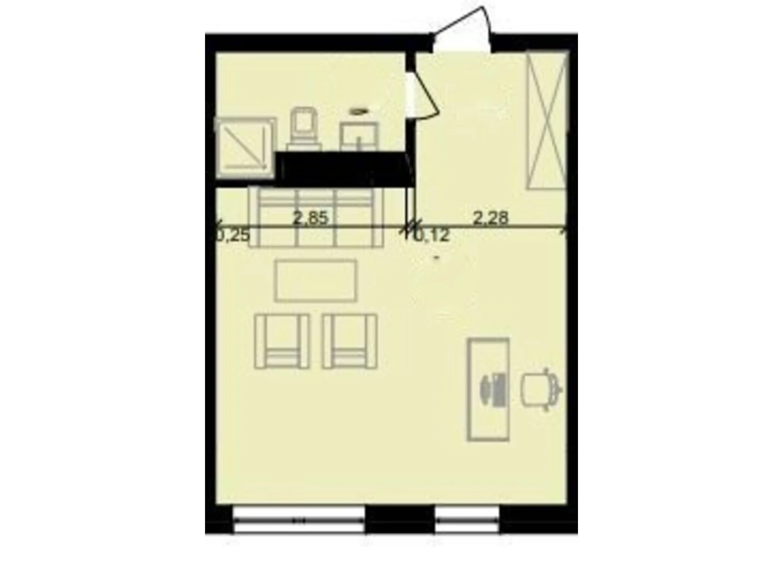 Продается офис 34.1 кв. м в бизнес-центре, цена: 22760 $ - фото 1