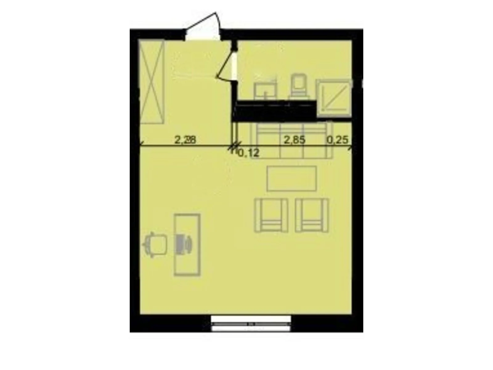 Продается офис 34.1 кв. м в бизнес-центре, цена: 22760 $ - фото 1