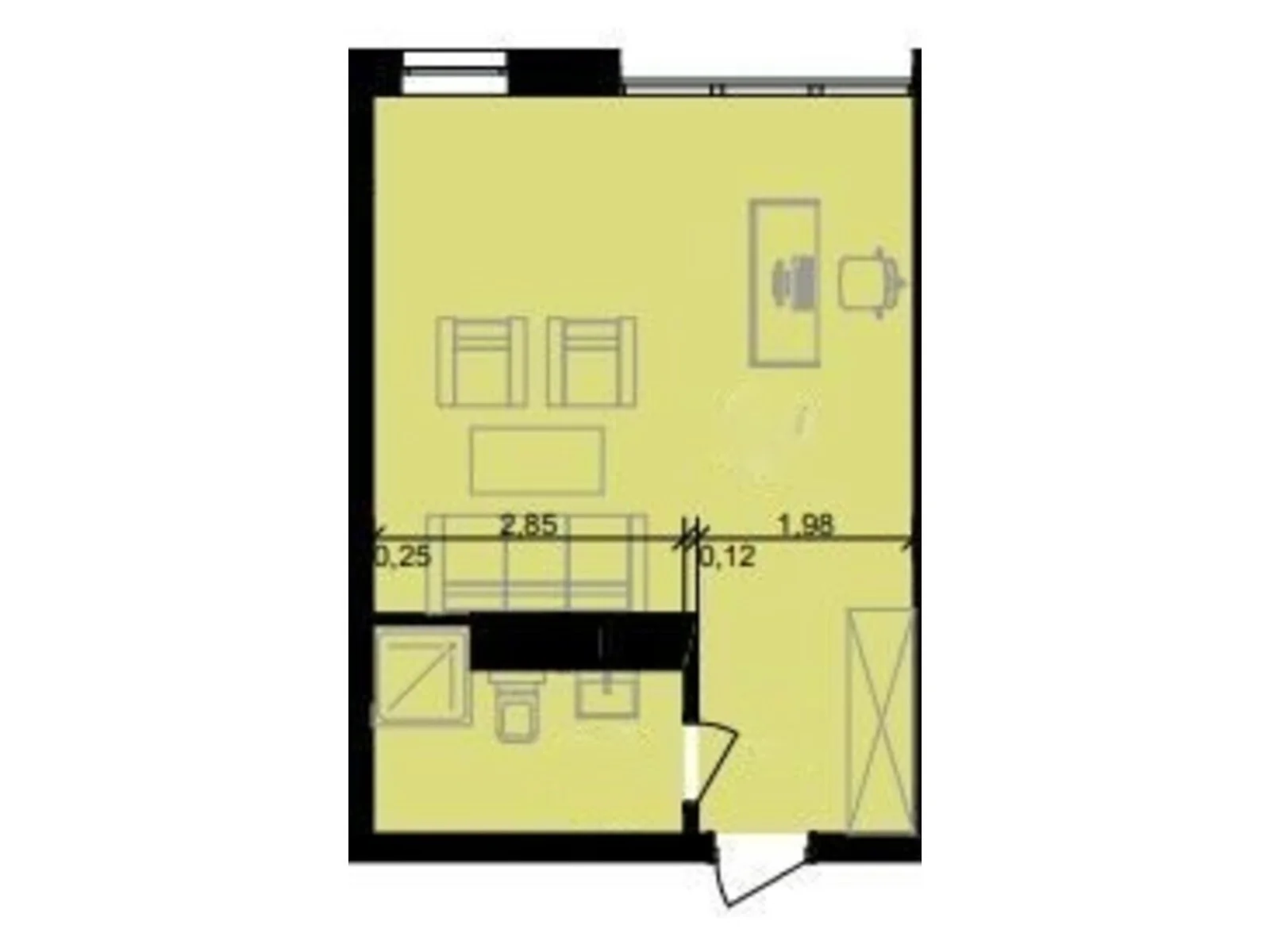 Продается офис 32.07 кв. м в бизнес-центре, цена: 23699 $ - фото 1