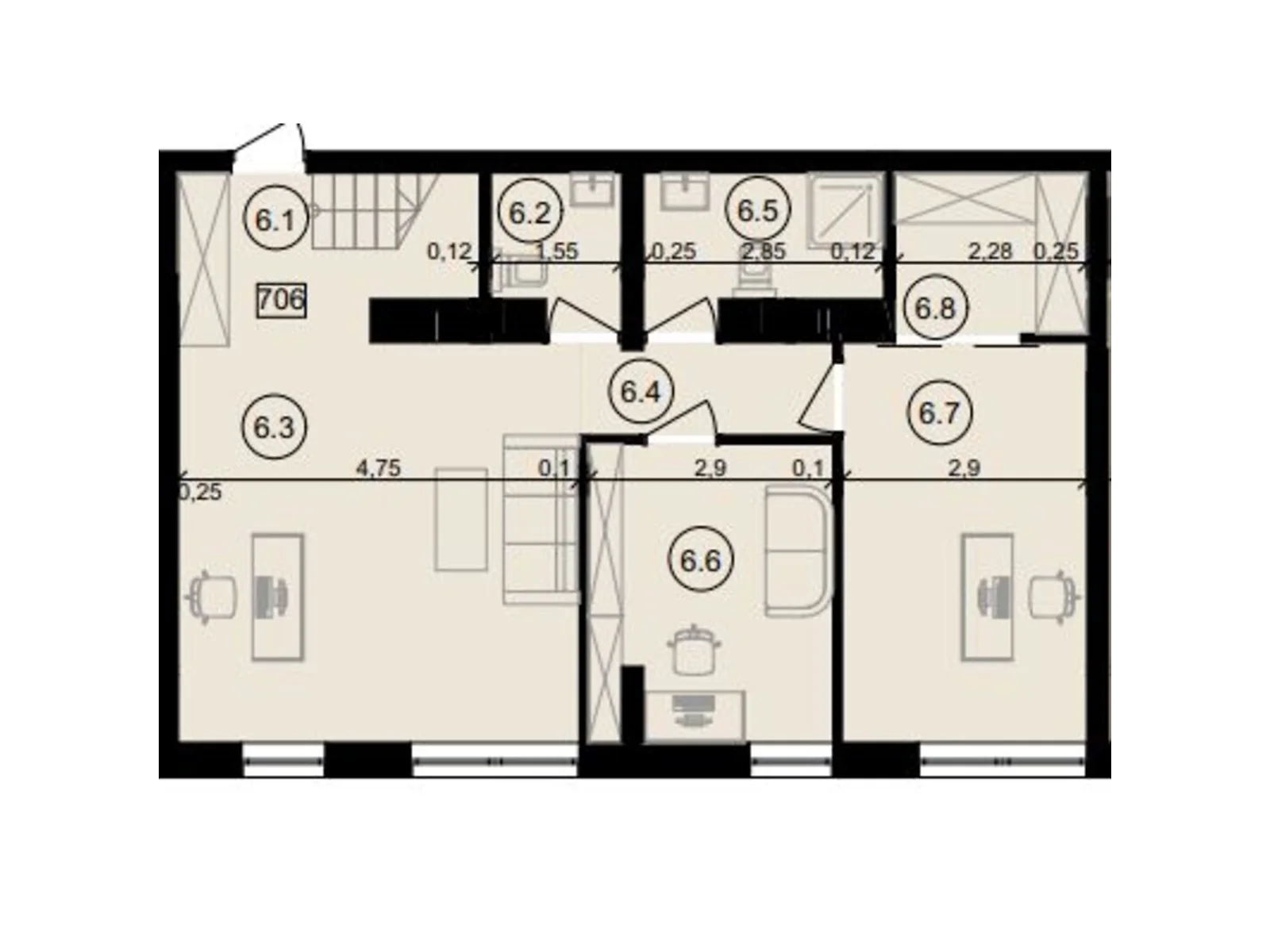 Продается офис 78.16 кв. м в бизнес-центре, цена: 52169 $ - фото 1
