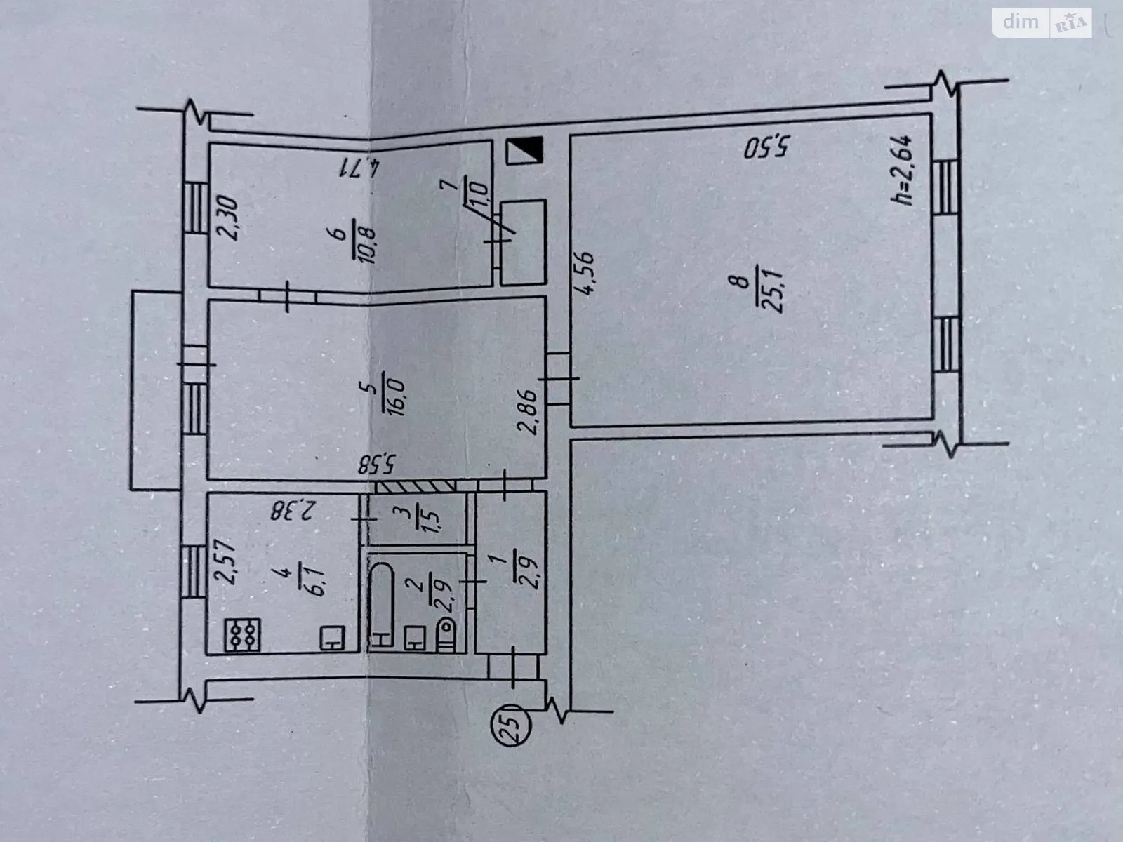 Продается 3-комнатная квартира 67 кв. м в Виннице, цена: 65000 $ - фото 1