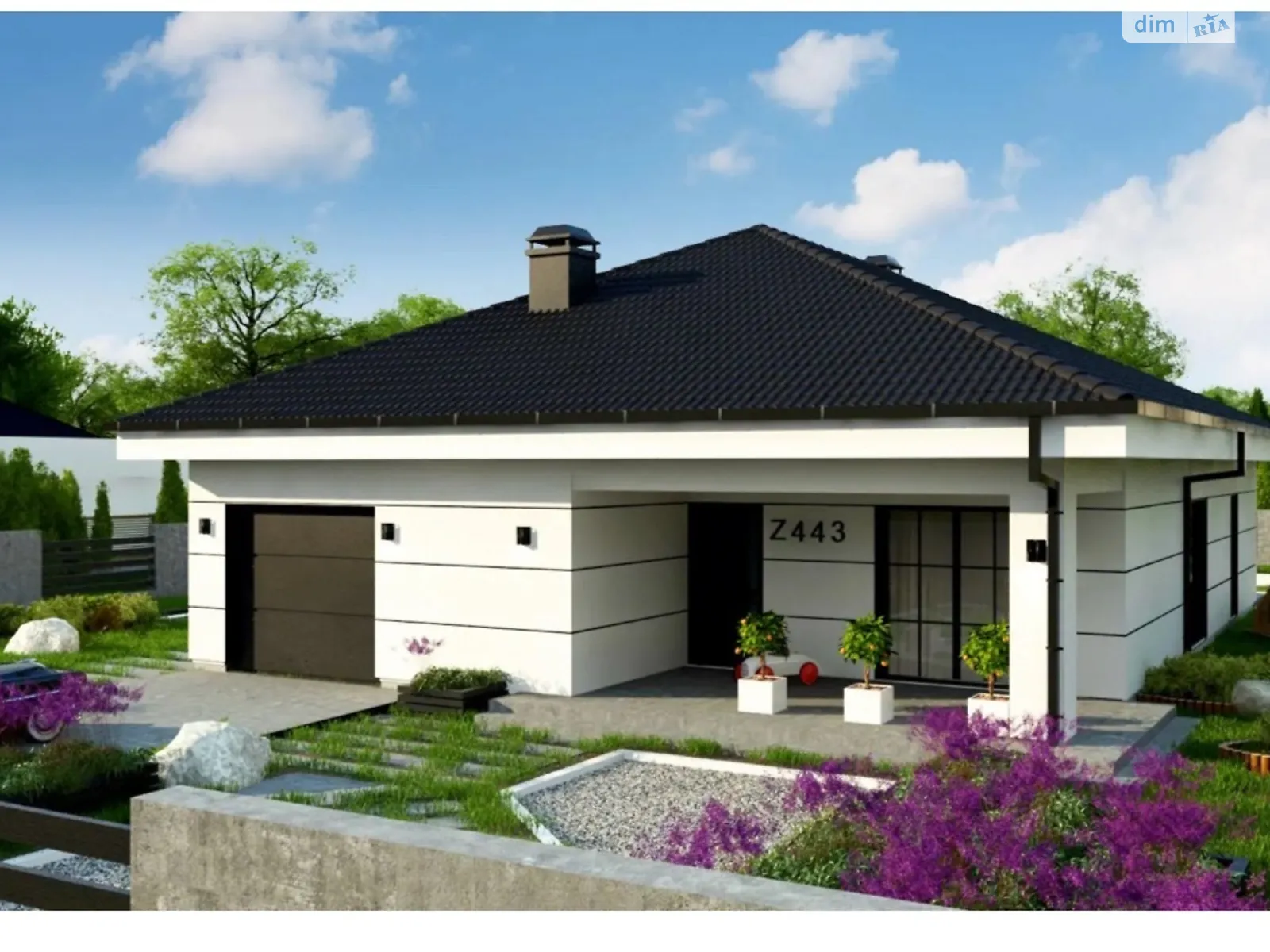 Продается одноэтажный дом 120 кв. м с бассейном, цена: 37000 $ - фото 1