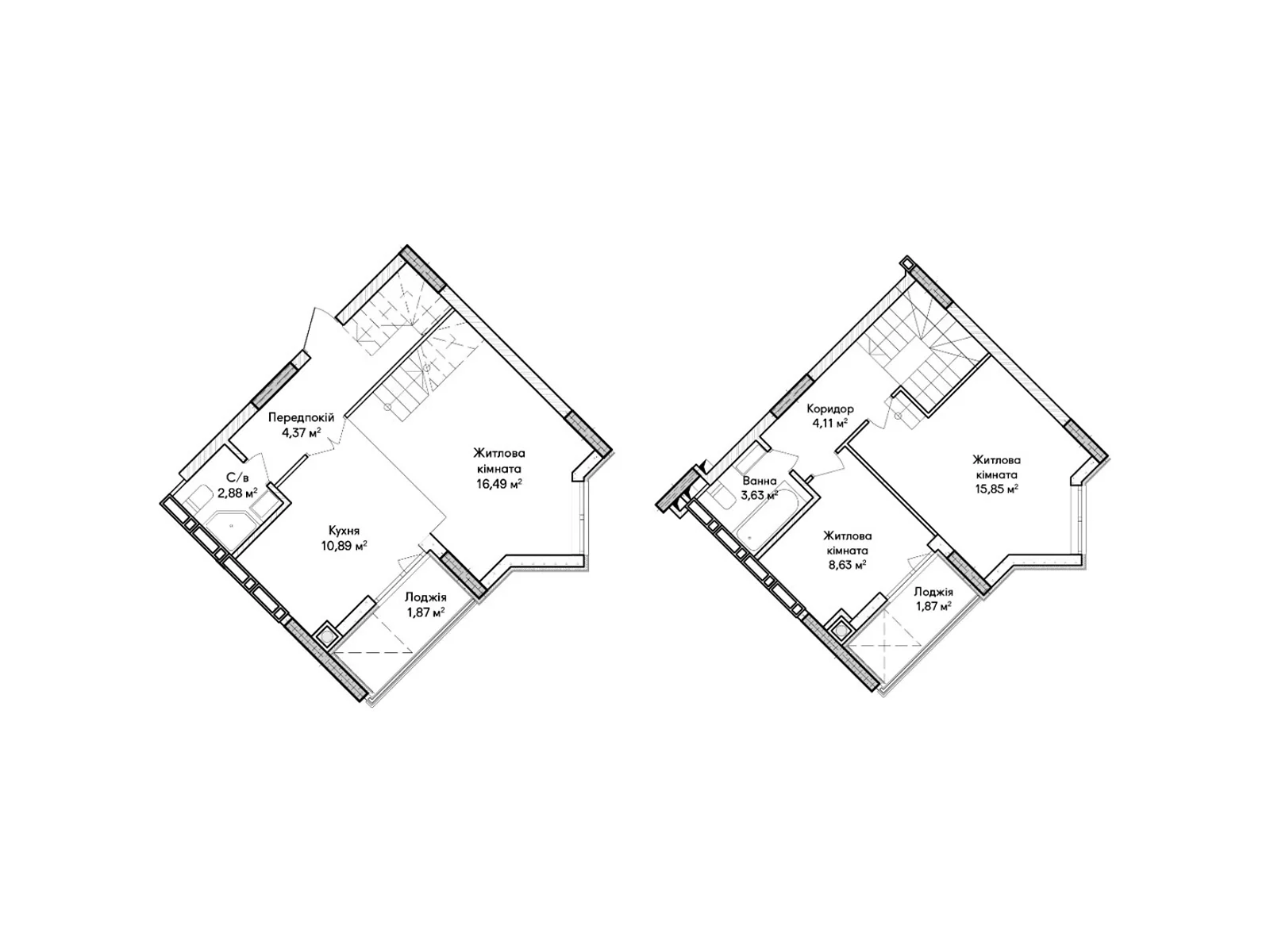 Продається 3-кімнатна квартира 73 кв. м у Ірпені, вул. Ольги Кобилянської(Достоєвського) - фото 1