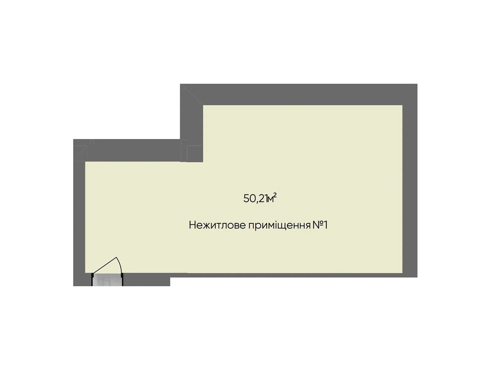 Продается объект сферы услуг 50.21 кв. м в 10-этажном здании, цена: 42679 $ - фото 1