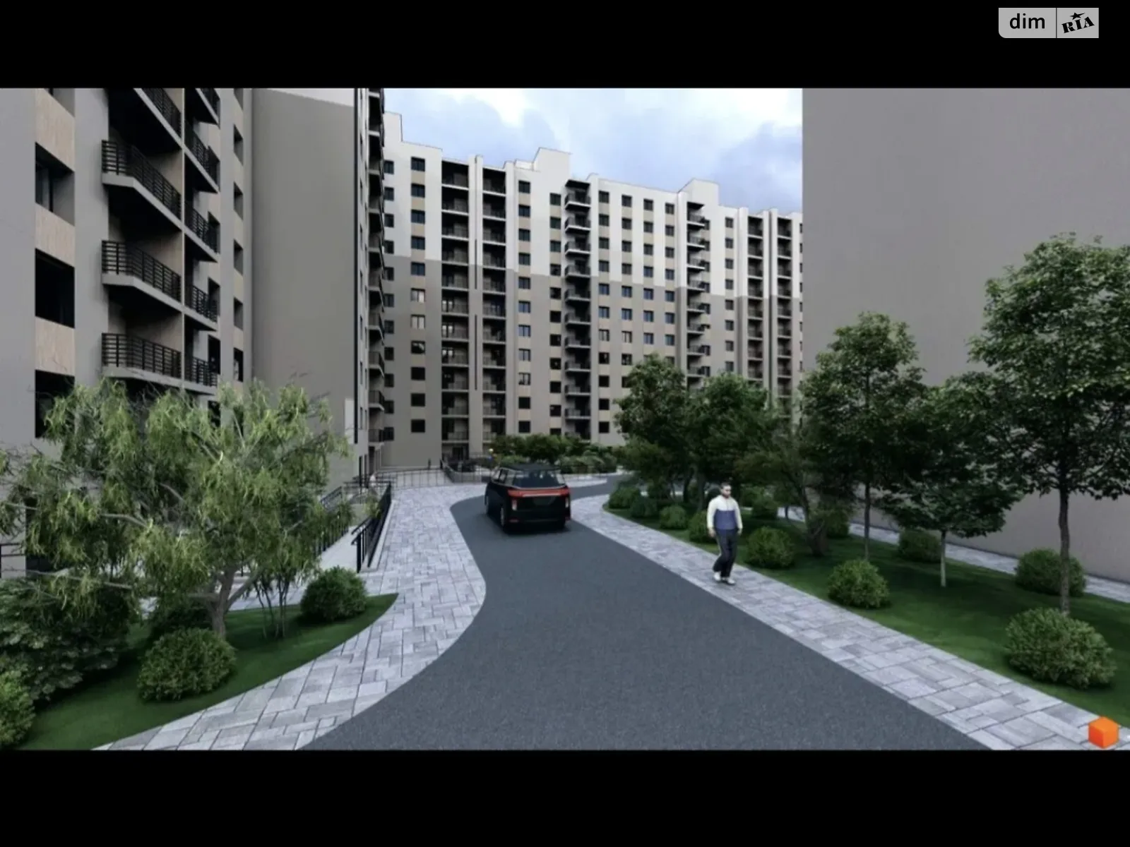 1-комнатная квартира 39.03 кв. м в Тернополе, ул. Сахарова Андрея Академика, 20 - фото 1