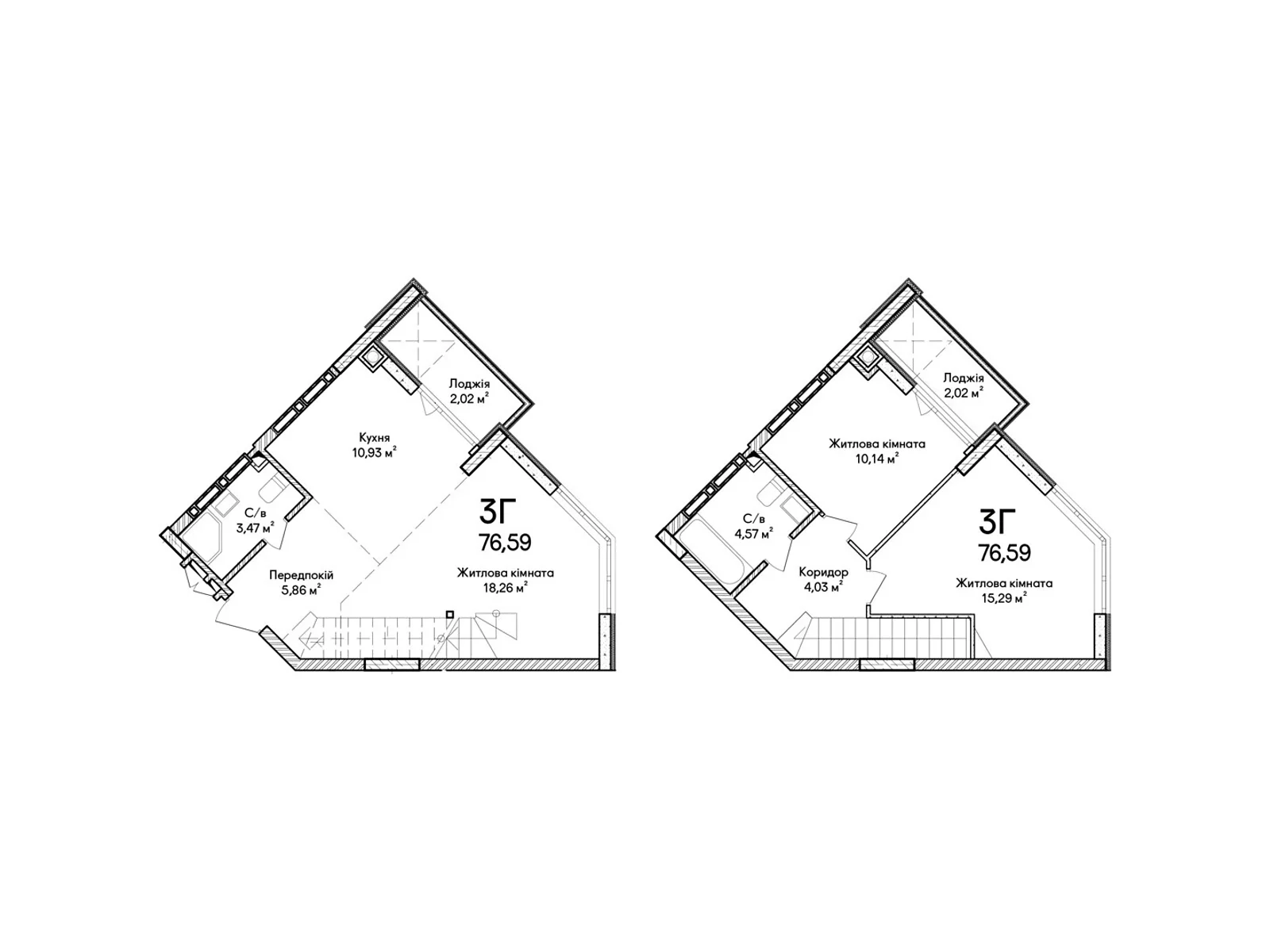 Продається 3-кімнатна квартира 77 кв. м у Ірпені, вул. Ольги Кобилянської(Достоєвського) - фото 1