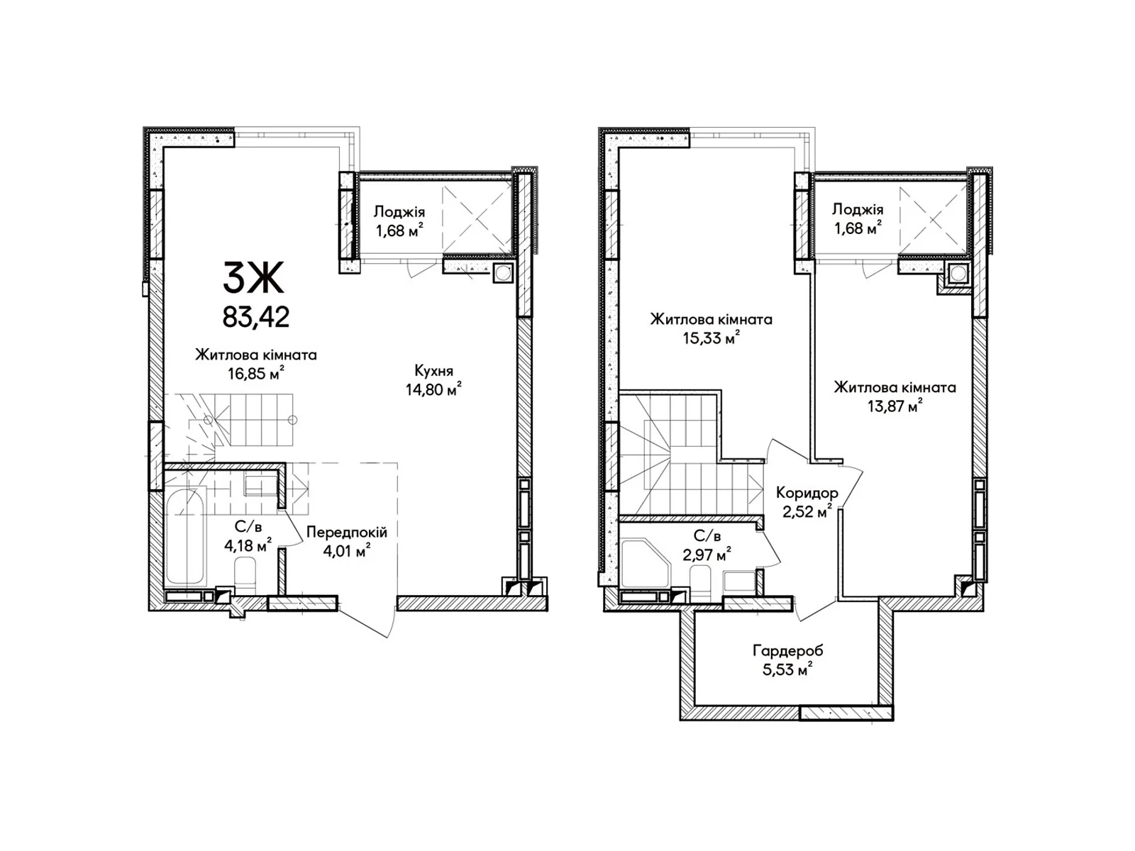 Продається 3-кімнатна квартира 83 кв. м у Ірпені, вул. Ольги Кобилянської(Достоєвського) - фото 1