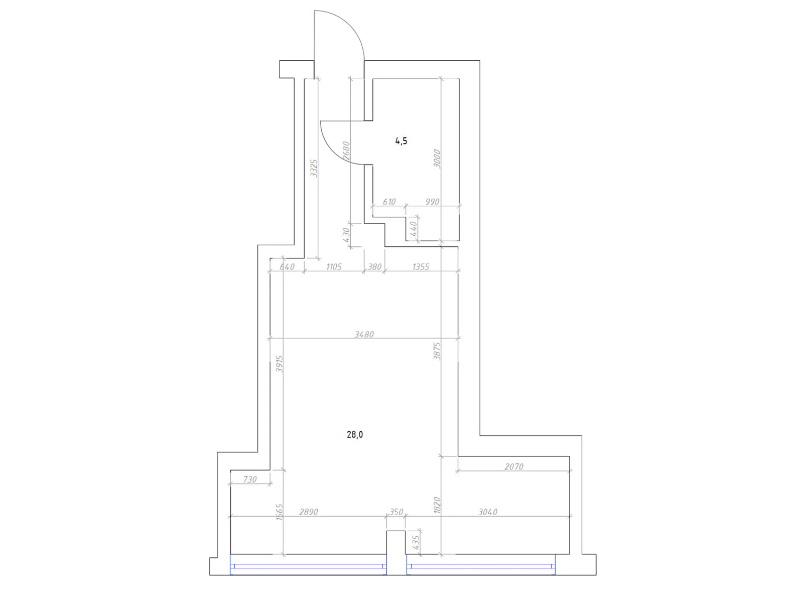 Продается 1-комнатная квартира 32.5 кв. м в Ужгороде, ул. Сергея Мартина(Парижской Коммуны), 4 - фото 1
