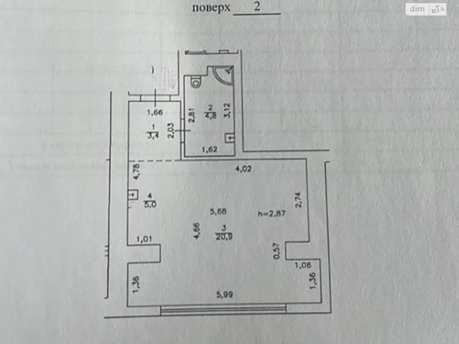 Продается 1-комнатная квартира 34 кв. м в Киеве, ул. Тираспольская, 44 - фото 1
