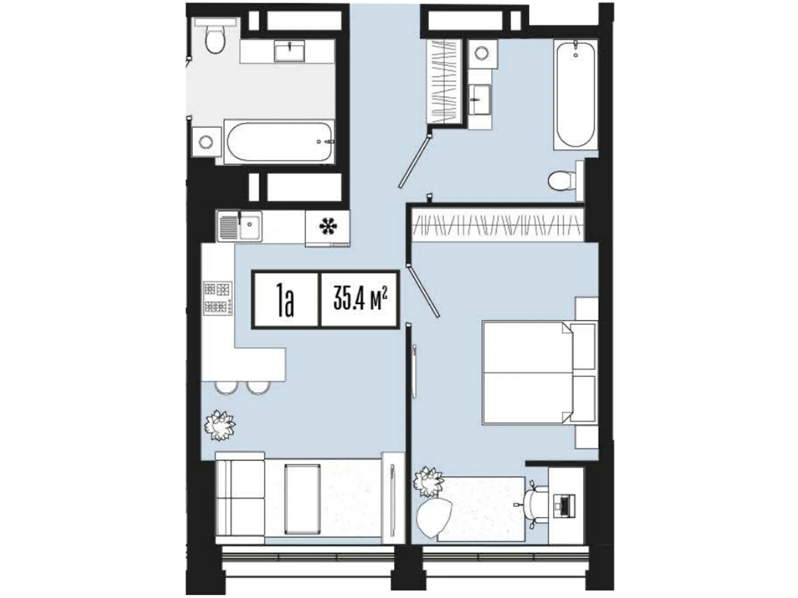 Продається 1-кімнатна квартира 35.4 кв. м у Дніпрі, вул. 3-ї Штурмової Бригади(6-ї стрілецької дивізії), 29 - фото 1