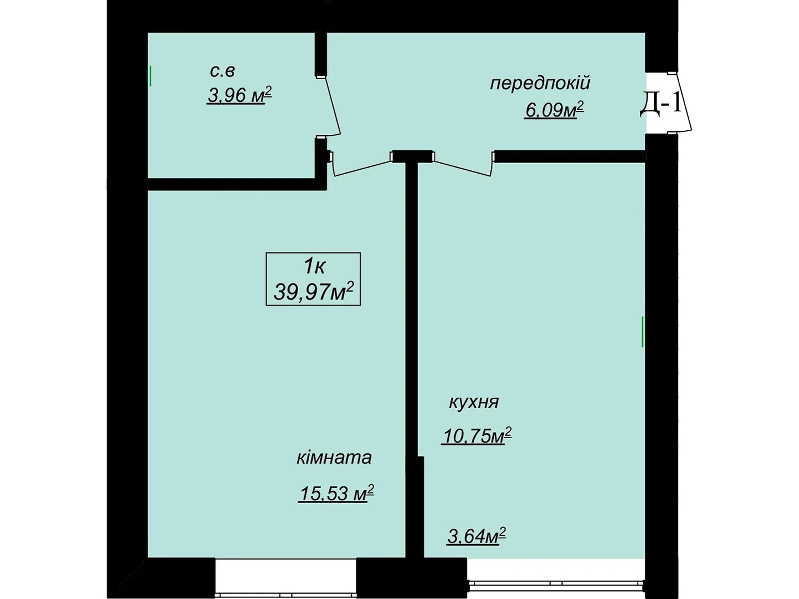 Продается 1-комнатная квартира 40 кв. м в Чагоре, ул. Международная, 41 - фото 1