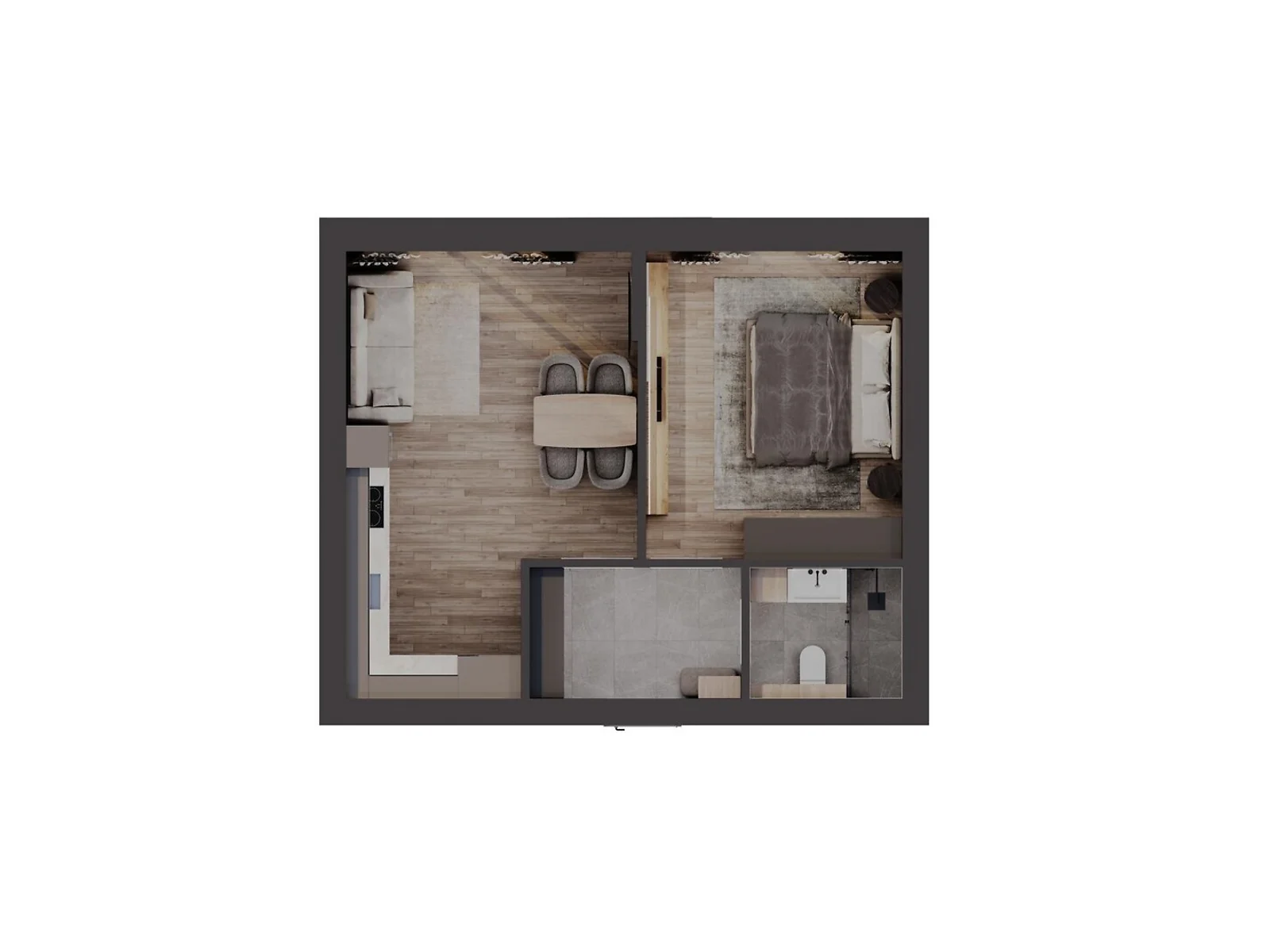 Продается 1-комнатная квартира 48 кв. м в Чагоре, ул. Международная, 41 - фото 1