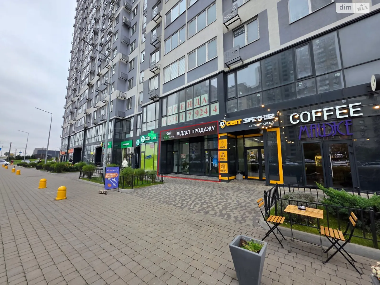 Сдается в аренду помещения свободного назначения 93 кв. м в 25-этажном здании, цена: 100000 грн - фото 1