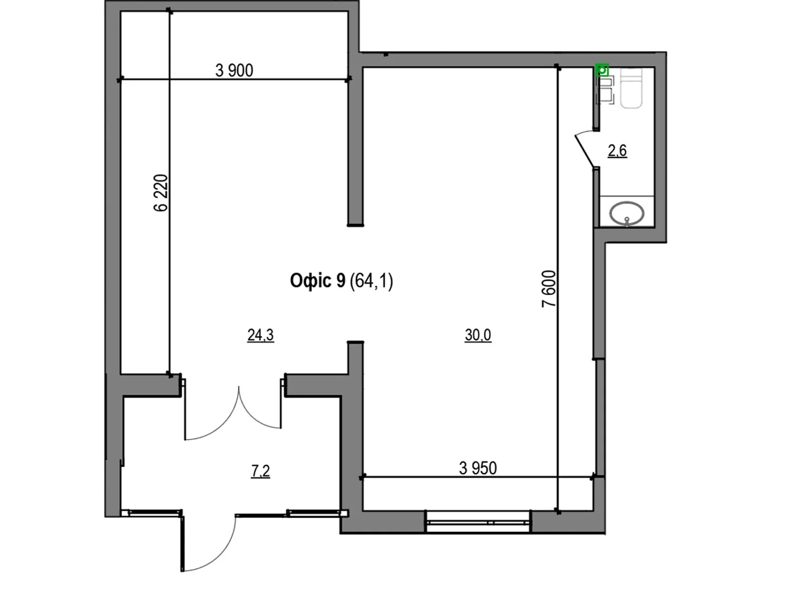Кольцевая дор. Басовка ЖК Парксайд, цена: 61216 $ - фото 1