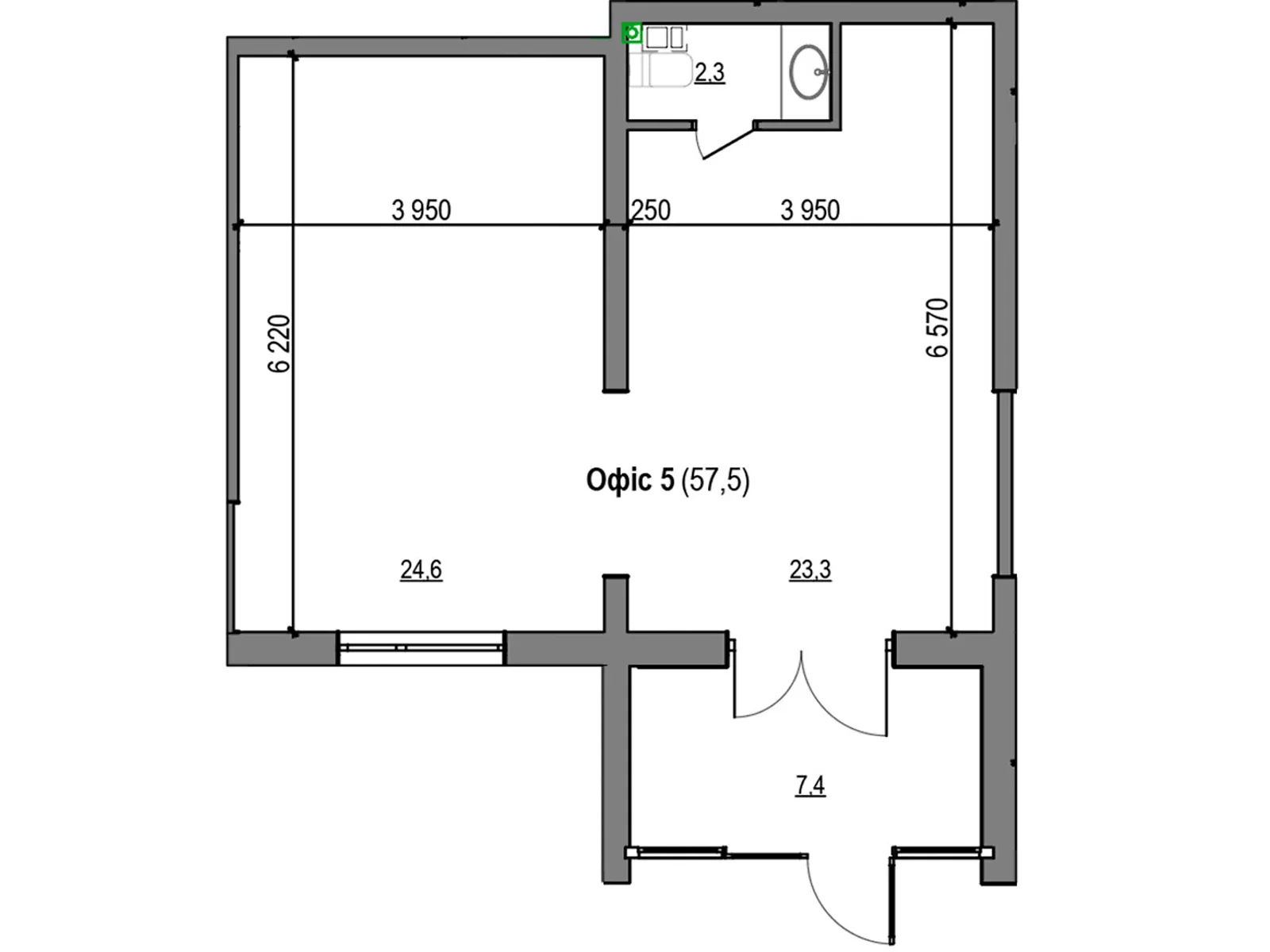 Кольцевая дор. Басовка ЖК Парксайд, цена: 54913 $ - фото 1