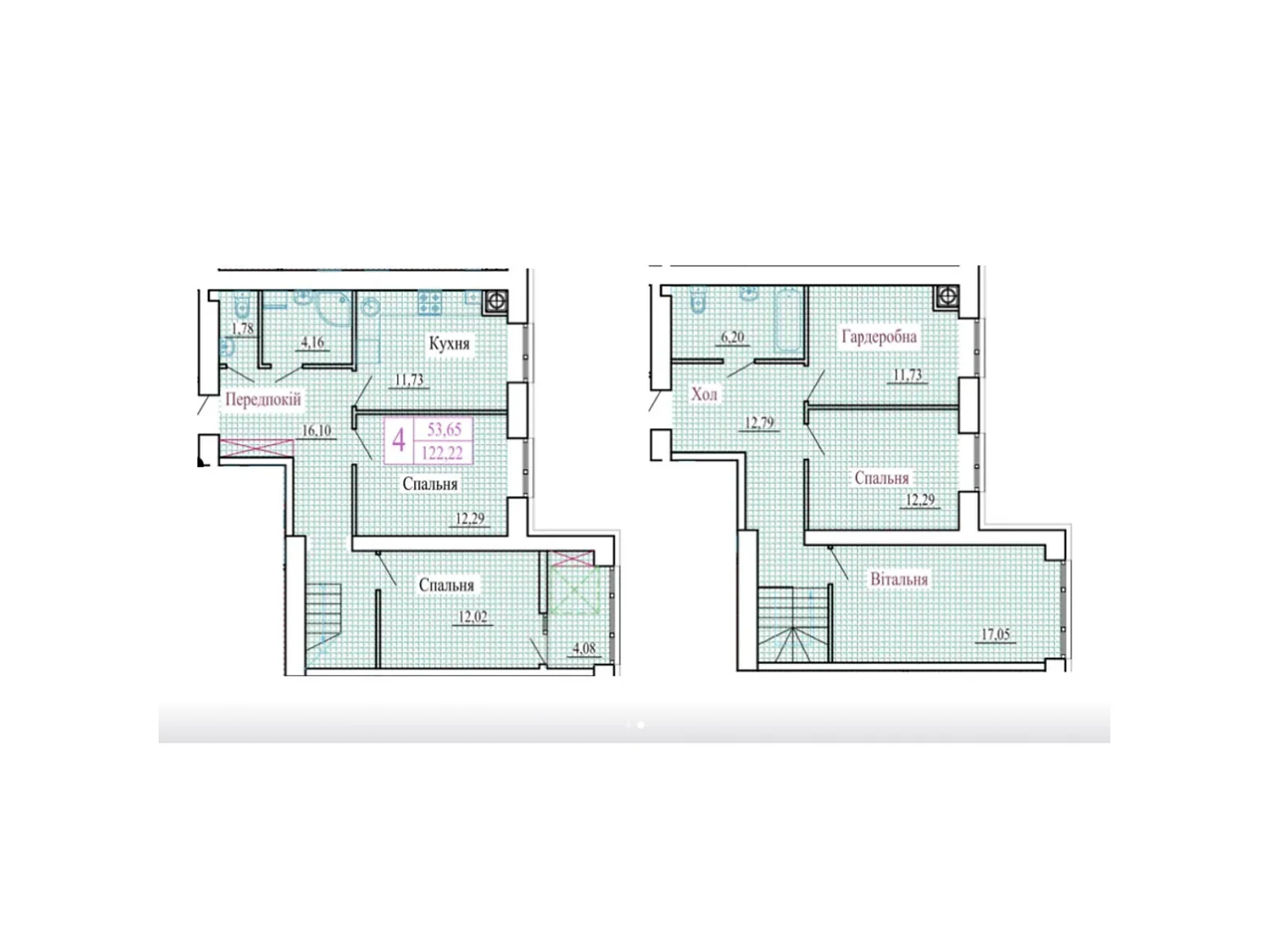 4-комнатная квартира 122.22 кв. м в Луцке, цена: 113429 $ - фото 1