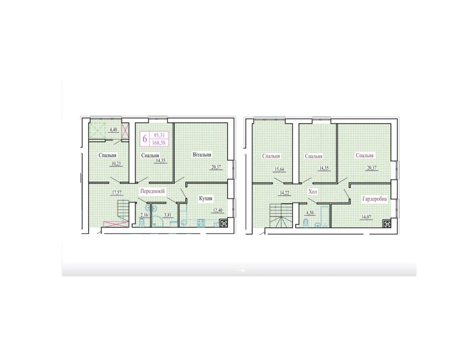 6-комнатная квартира 168.58 кв. м в Луцке, цена: 156455 $ - фото 1