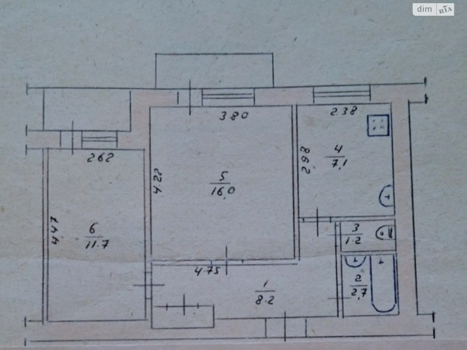 Продается 2-комнатная квартира 54 кв. м в Житомире, пл. Путятинская - фото 1