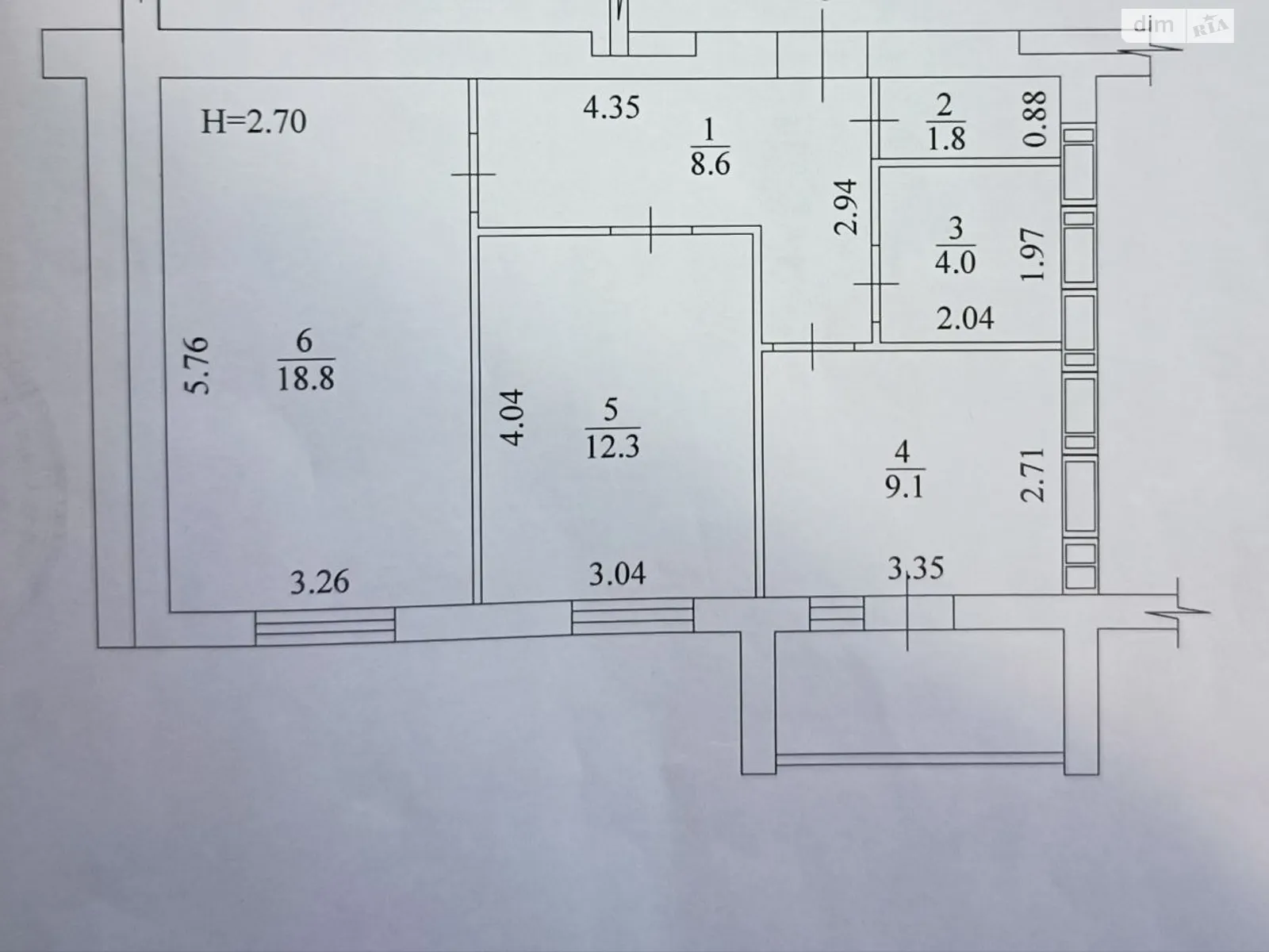 Продается 2-комнатная квартира 56.4 кв. м в Харькове, ул. Академика Барабашова, 12А - фото 1