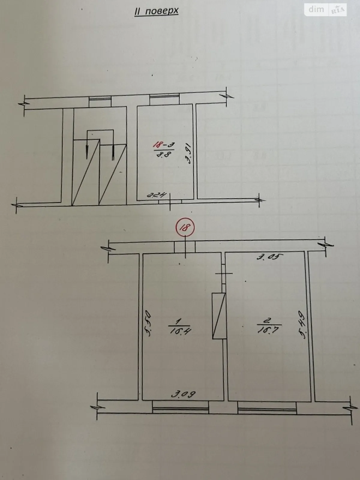 Продается 2-комнатная квартира 41.9 кв. м в, цена: 15000 $ - фото 1