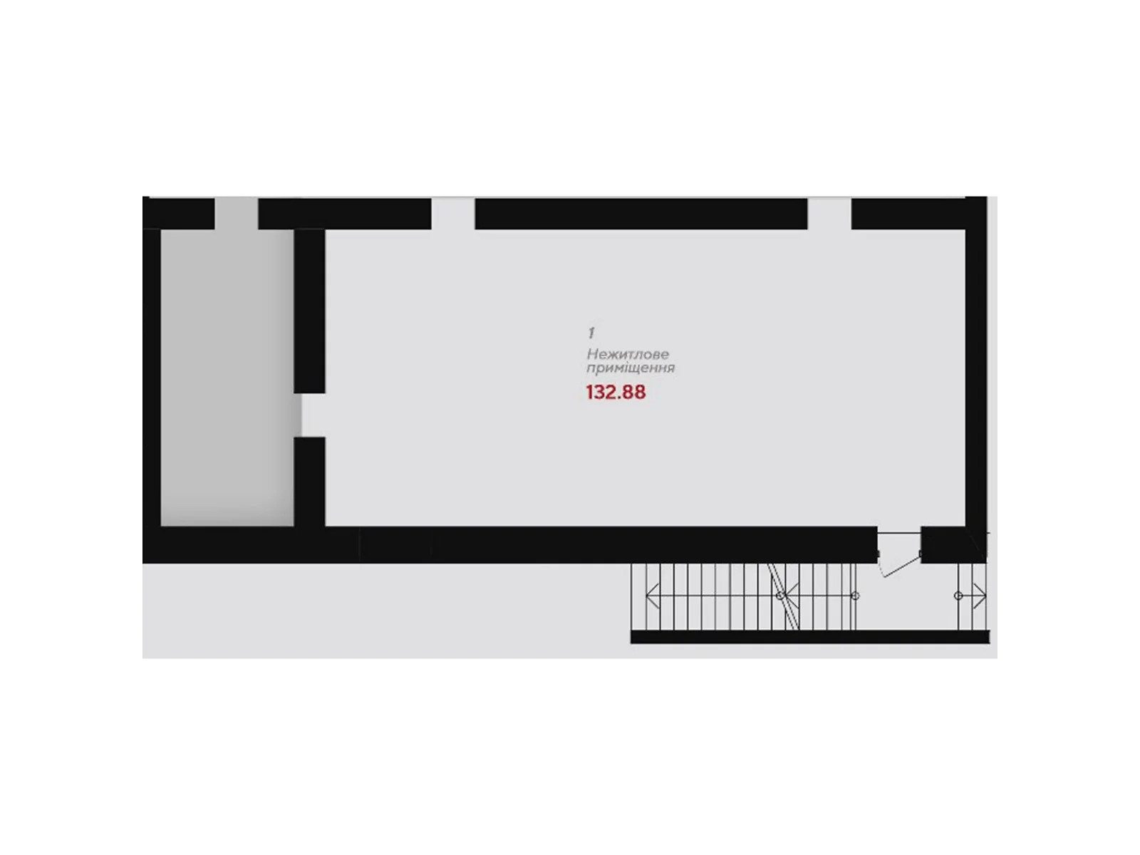 Продается объект сферы услуг 132.88 кв. м в 9-этажном здании, цена: 66329 $ - фото 1