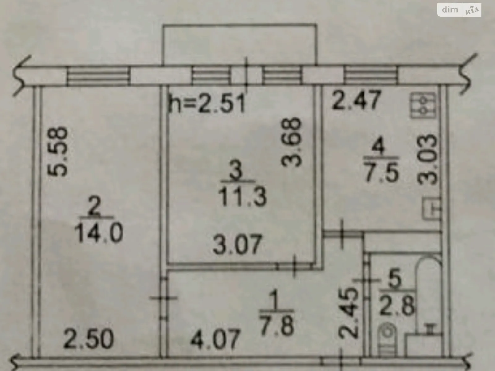 Продается 2-комнатная квартира 45.6 кв. м в Киеве, ул. Академика Королева, 3Б - фото 1