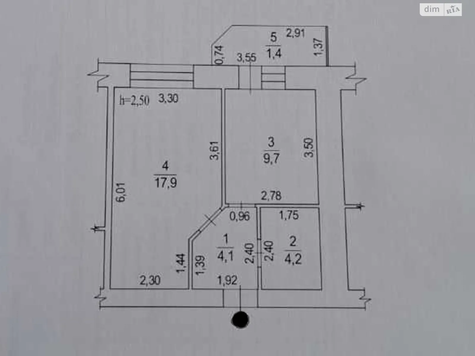 Продається 1-кімнатна квартира 37.3 кв. м у Полтаві, вул. Джохара Дудаєва(Нікітченка), 3 - фото 1