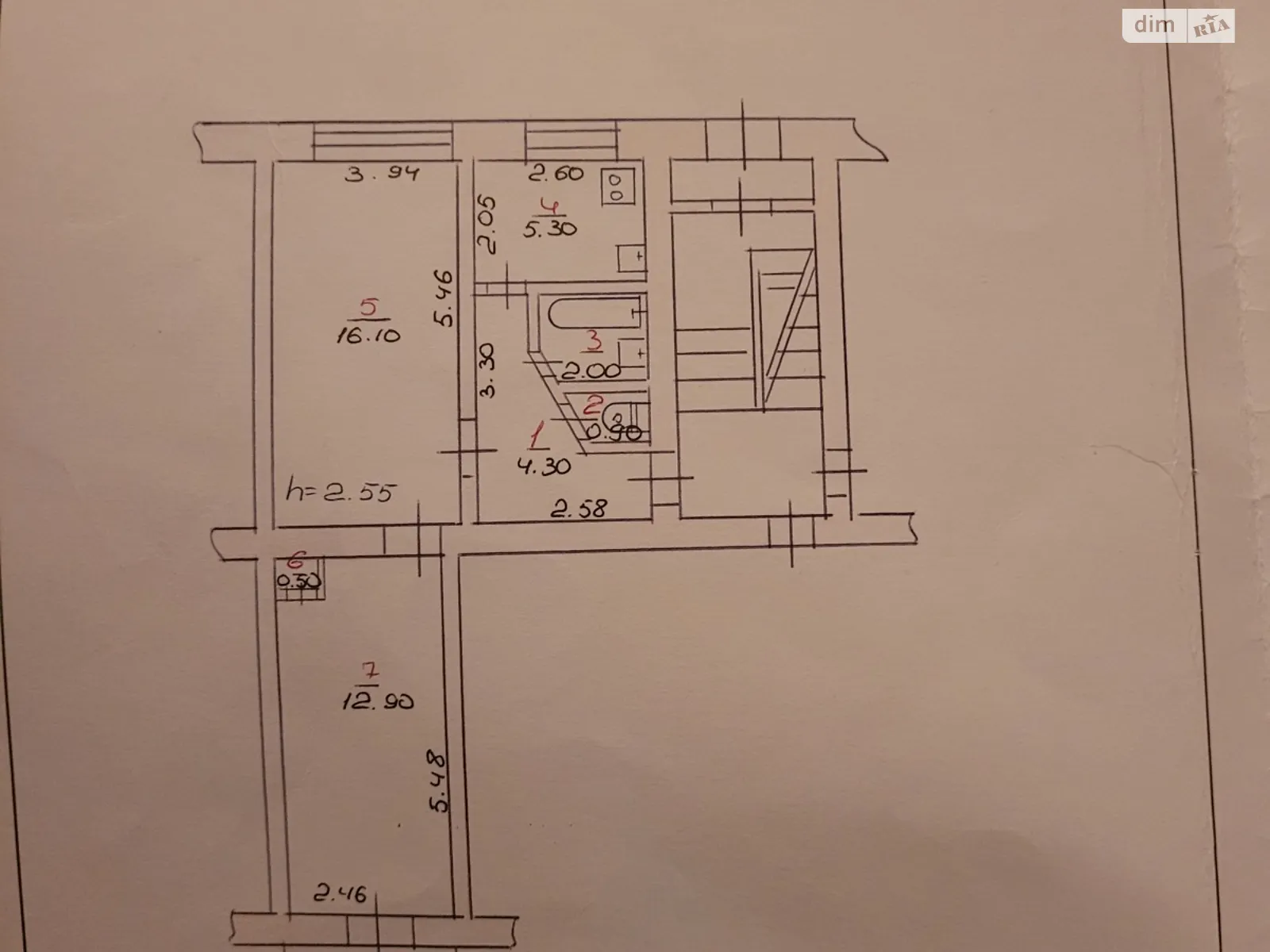 Продается 2-комнатная квартира 42.8 кв. м в Хмельницком, просп. Мира, 88 - фото 1