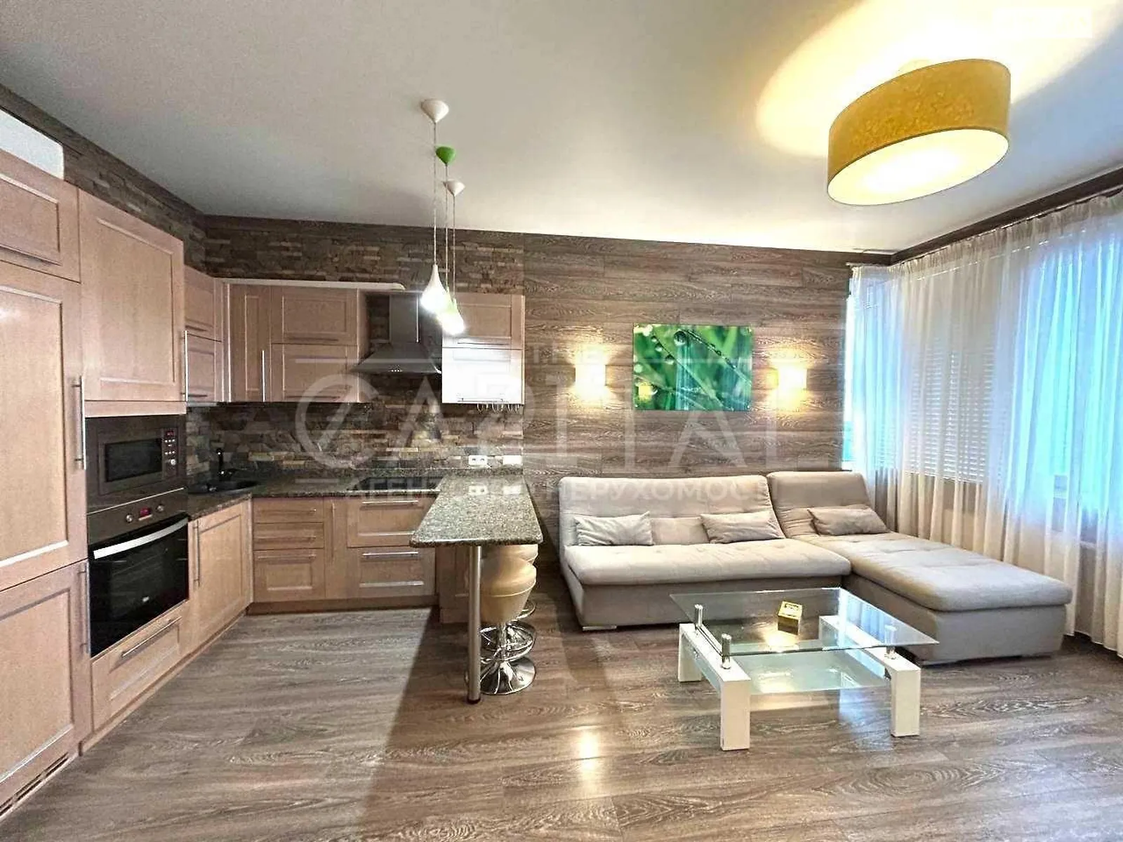 Здається в оренду 1-кімнатна квартира 59.8 кв. м у Києві, наб. Дніпровська, 14А - фото 1