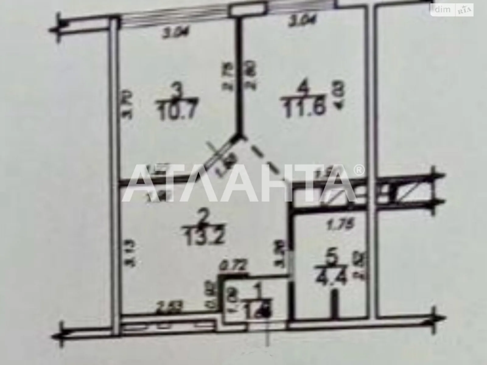 Продается 1-комнатная квартира 41.7 кв. м в Крыжановка, Сахарова, 3Г - фото 1