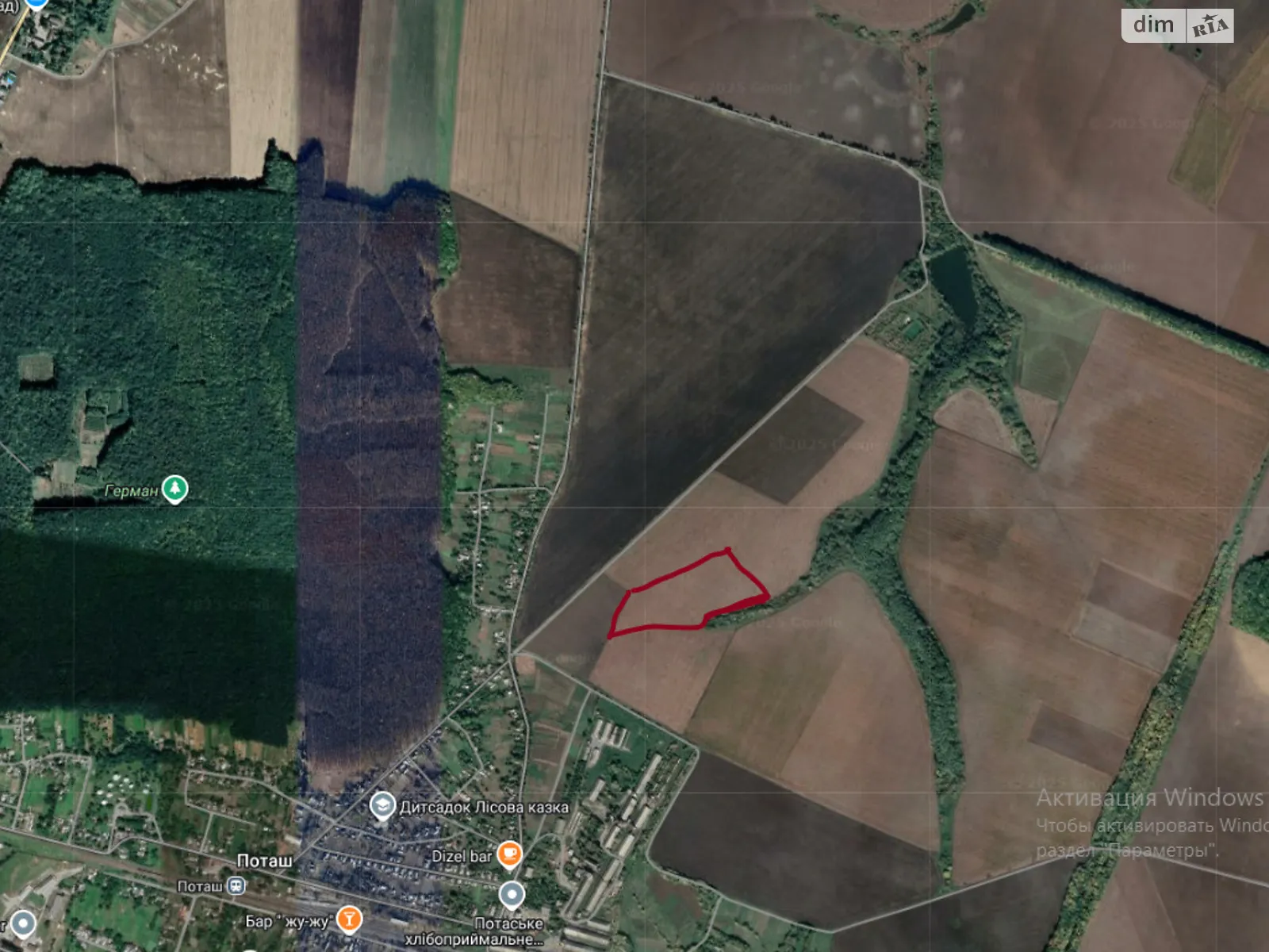 Здається в оренду земельна ділянка 3.2223 соток у Черкаській області, цена: 18250 грн - фото 1