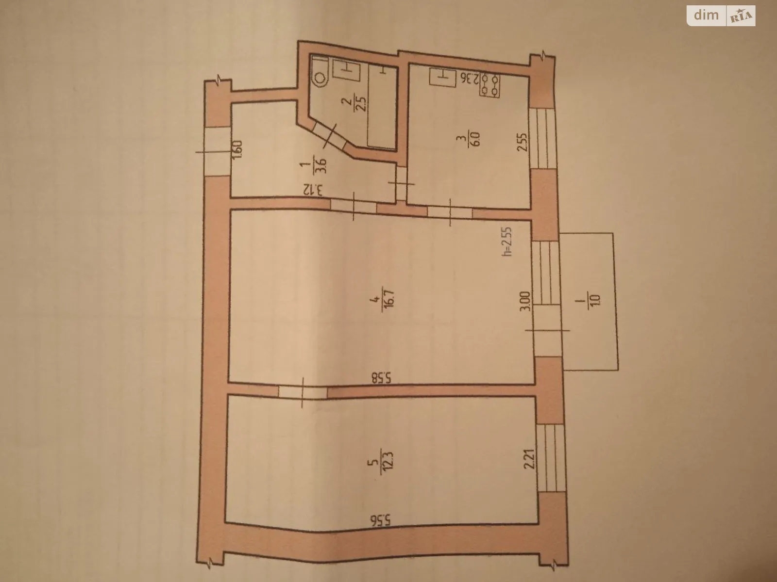 Продается 2-комнатная квартира 42.1 кв. м в Бердичеве, ул. Мира - фото 1