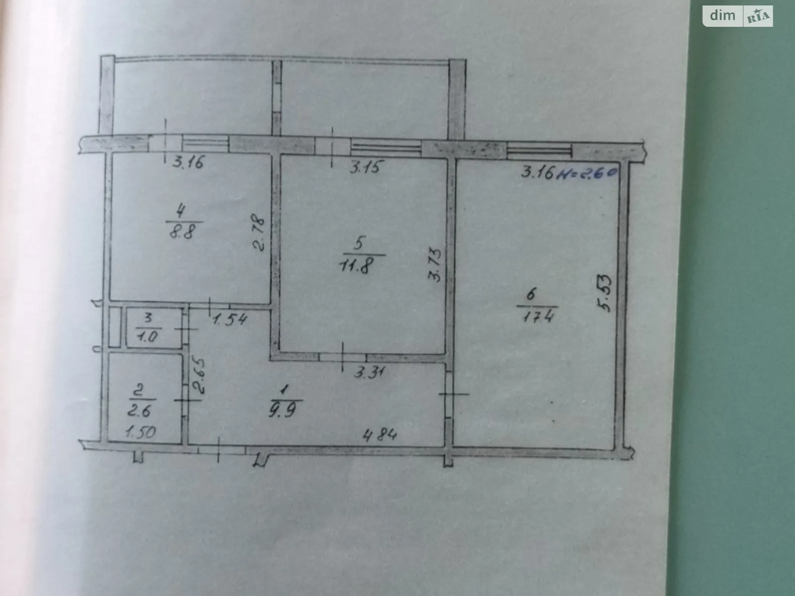Продается 2-комнатная квартира 55.9 кв. м в Вишневом, ул. Машиностроителей, 15 - фото 1