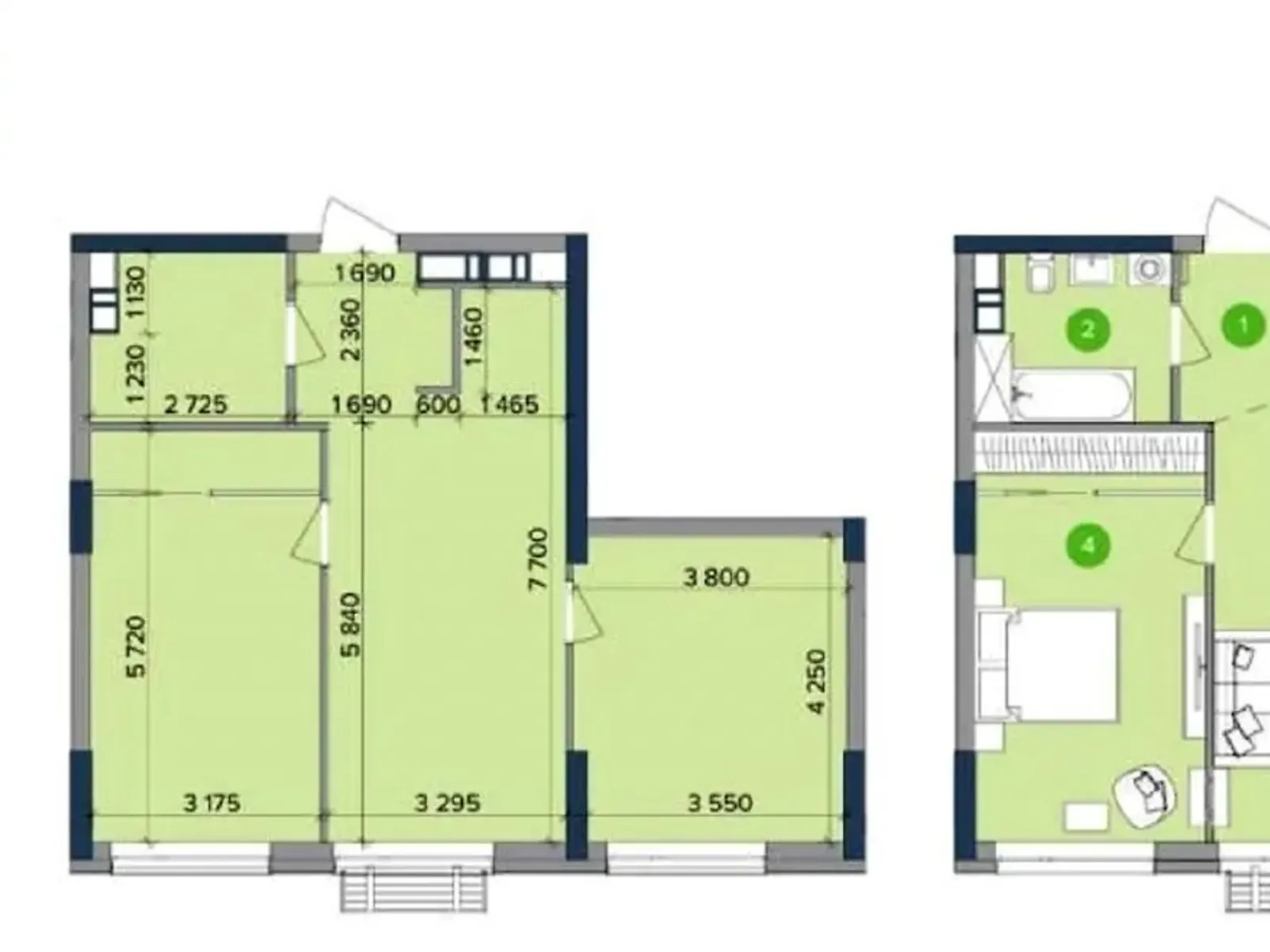 Продается 2-комнатная квартира 66.3 кв. м в Киеве, цена: 102000 $ - фото 1
