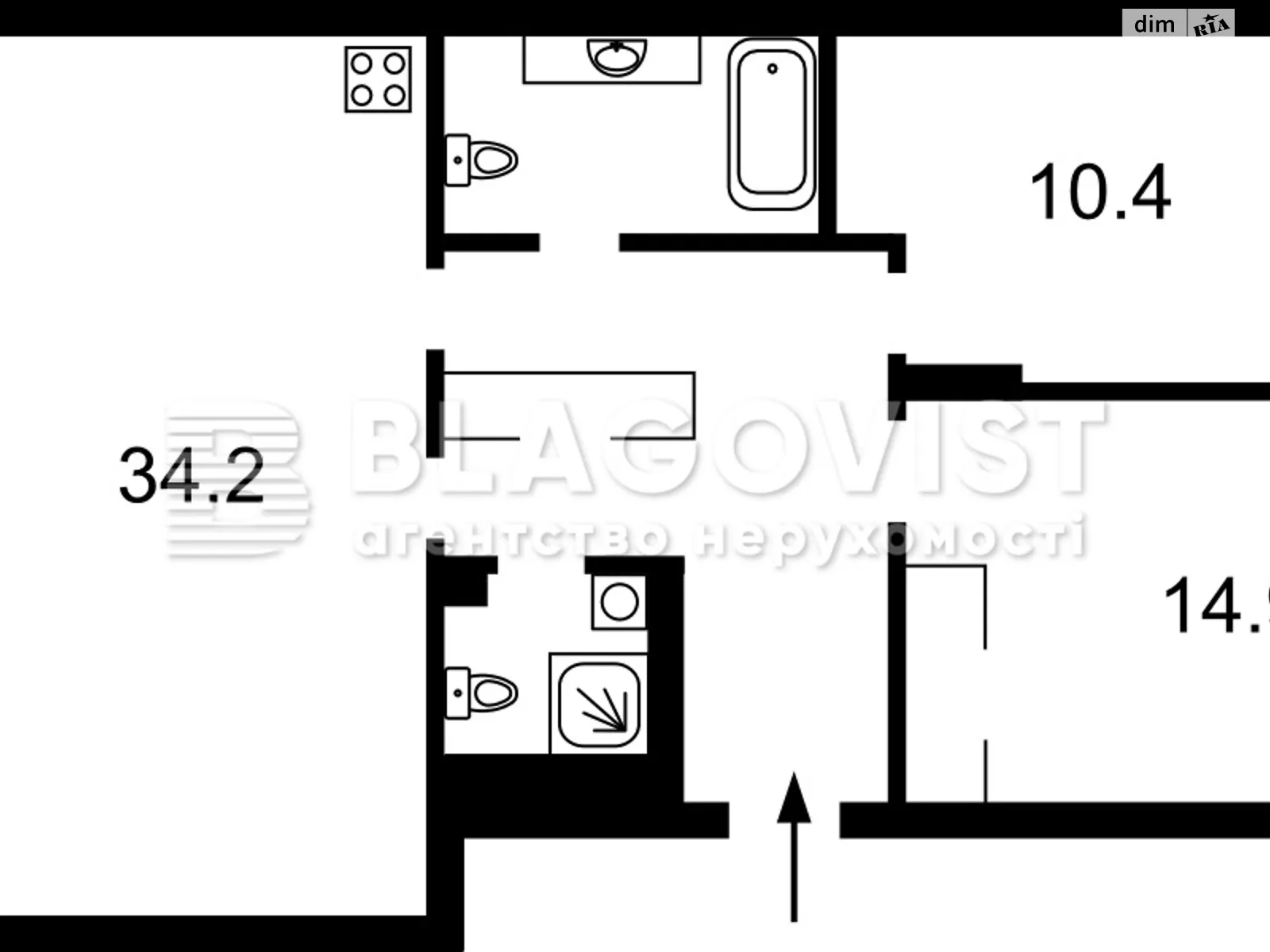 Продается 3-комнатная квартира 87 кв. м в Киеве, ул. Набережно-Рыбальская дорога, 9 - фото 1